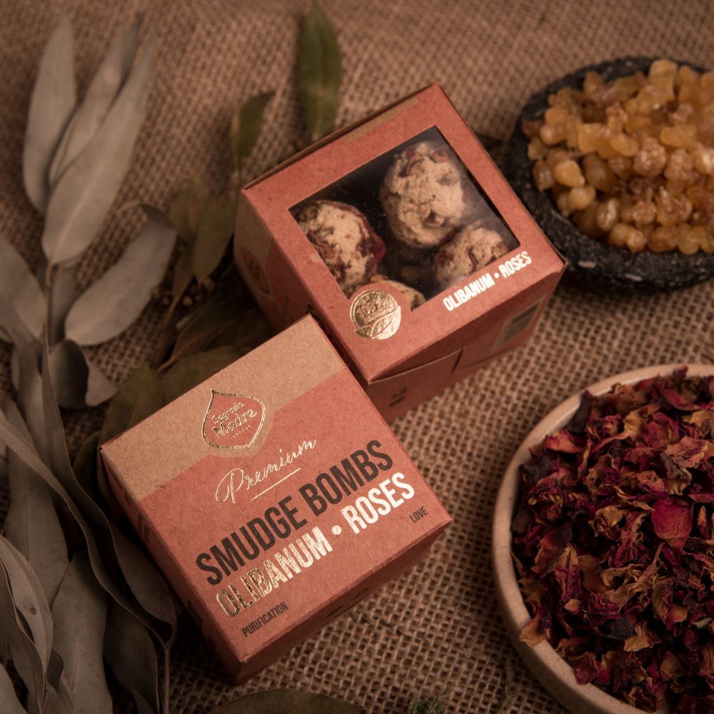 Emotional Balance | Smudge Bomb Premium X8 Olibanum and Roses