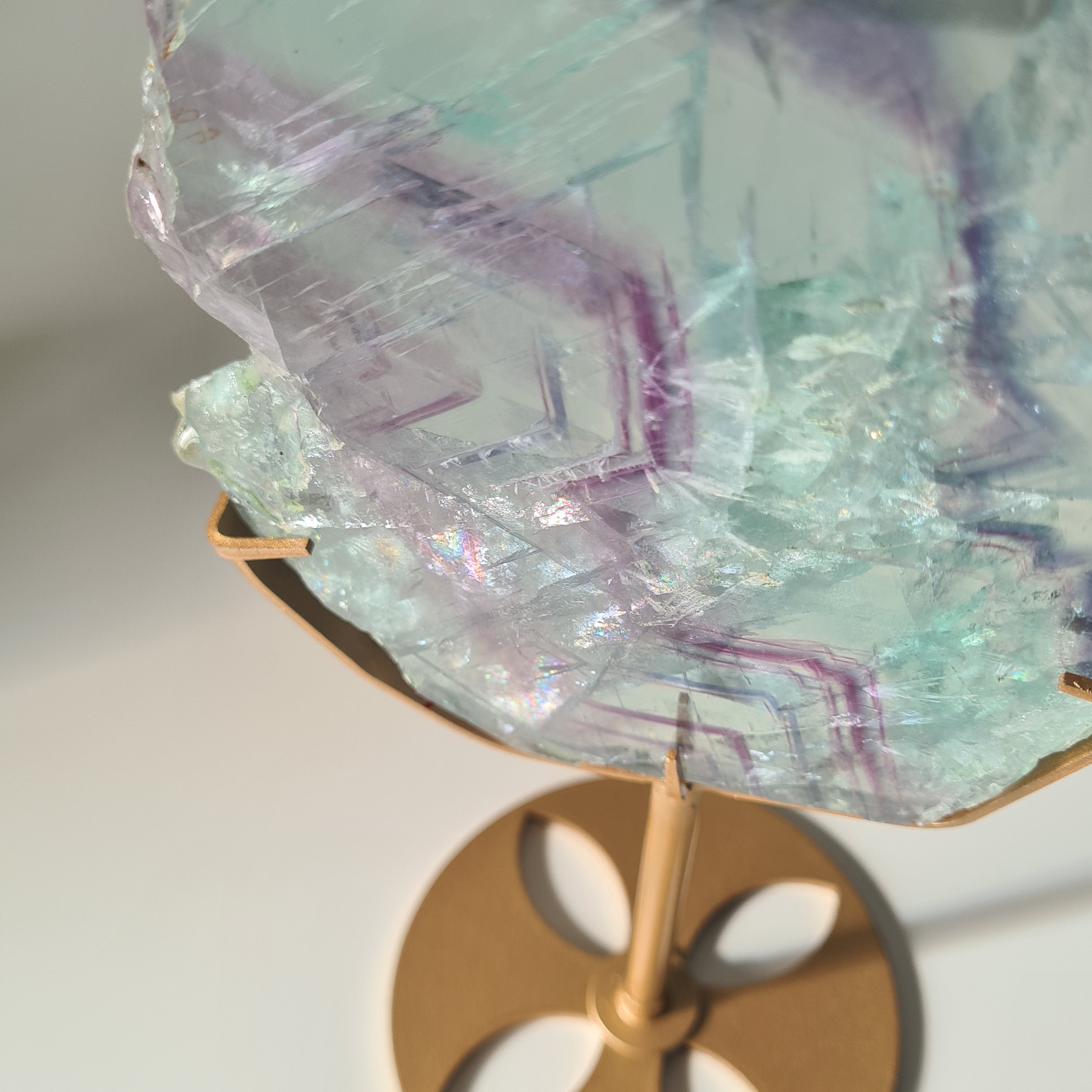 Fluorite Dream Portal On Custom Stand | 33 cm tall with stand