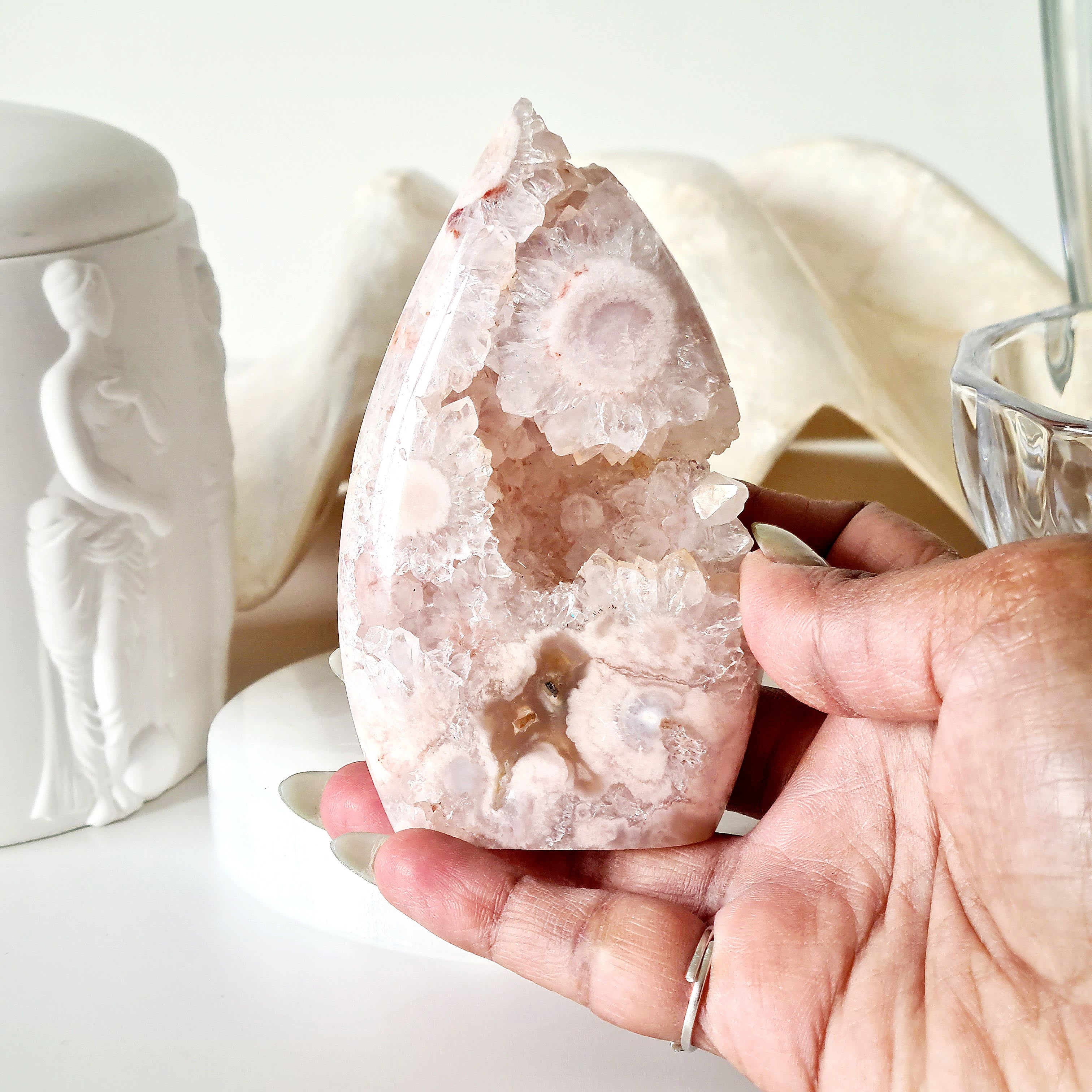 Flower Agate Pink Amethyst | D | 145 g