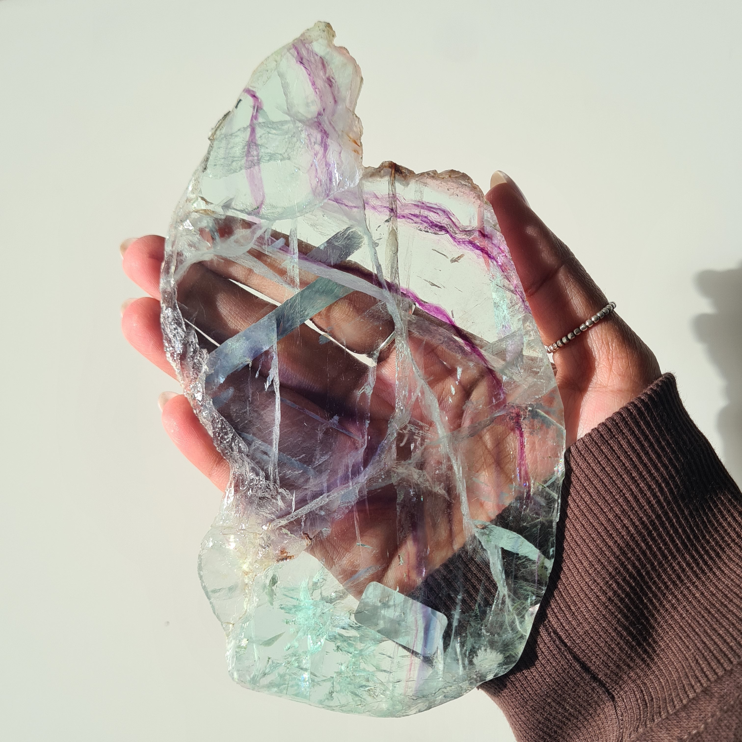 Fluorite Dream Portal On Custom Stand | 25 cm tall with stand