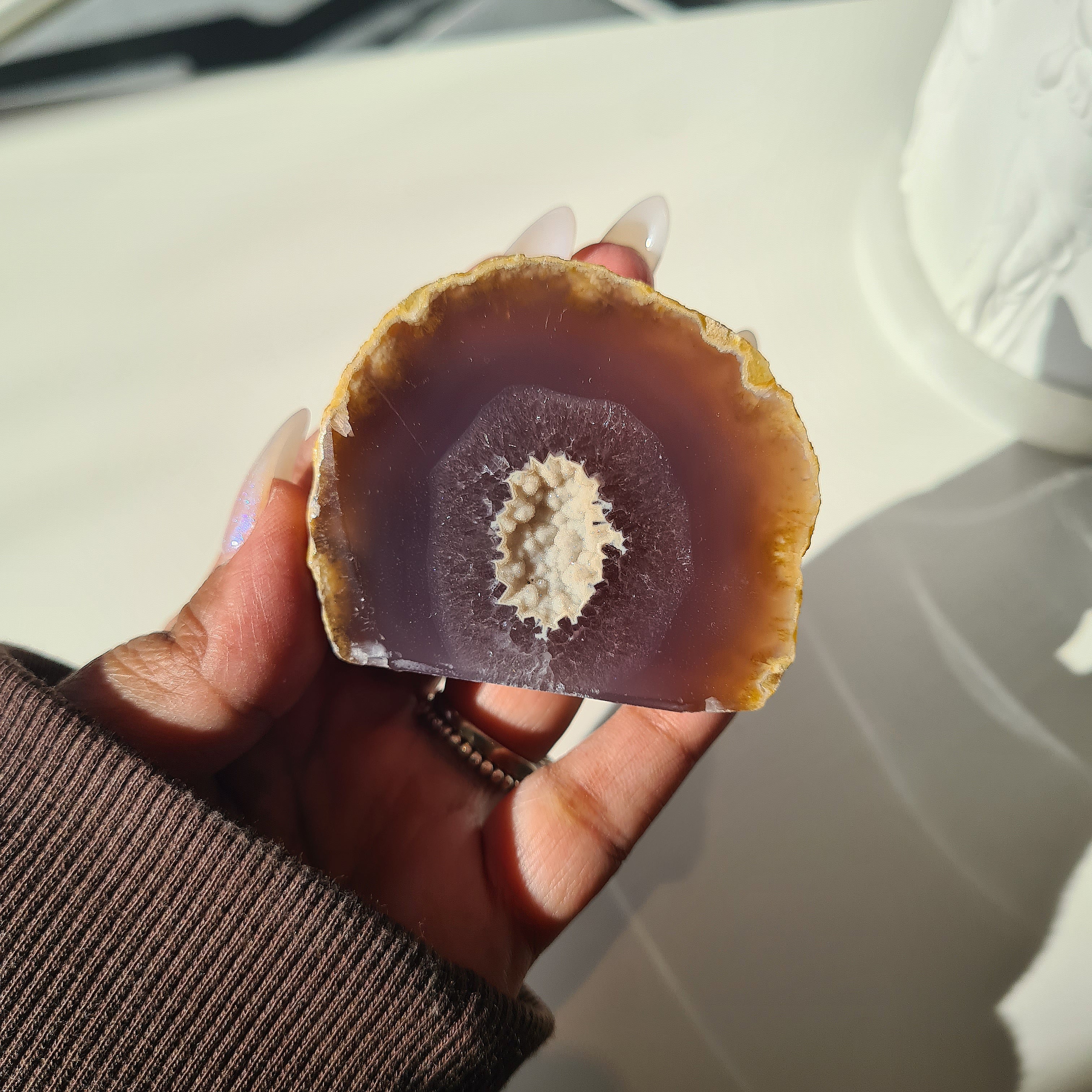 Agate Geode | Small Base Cut