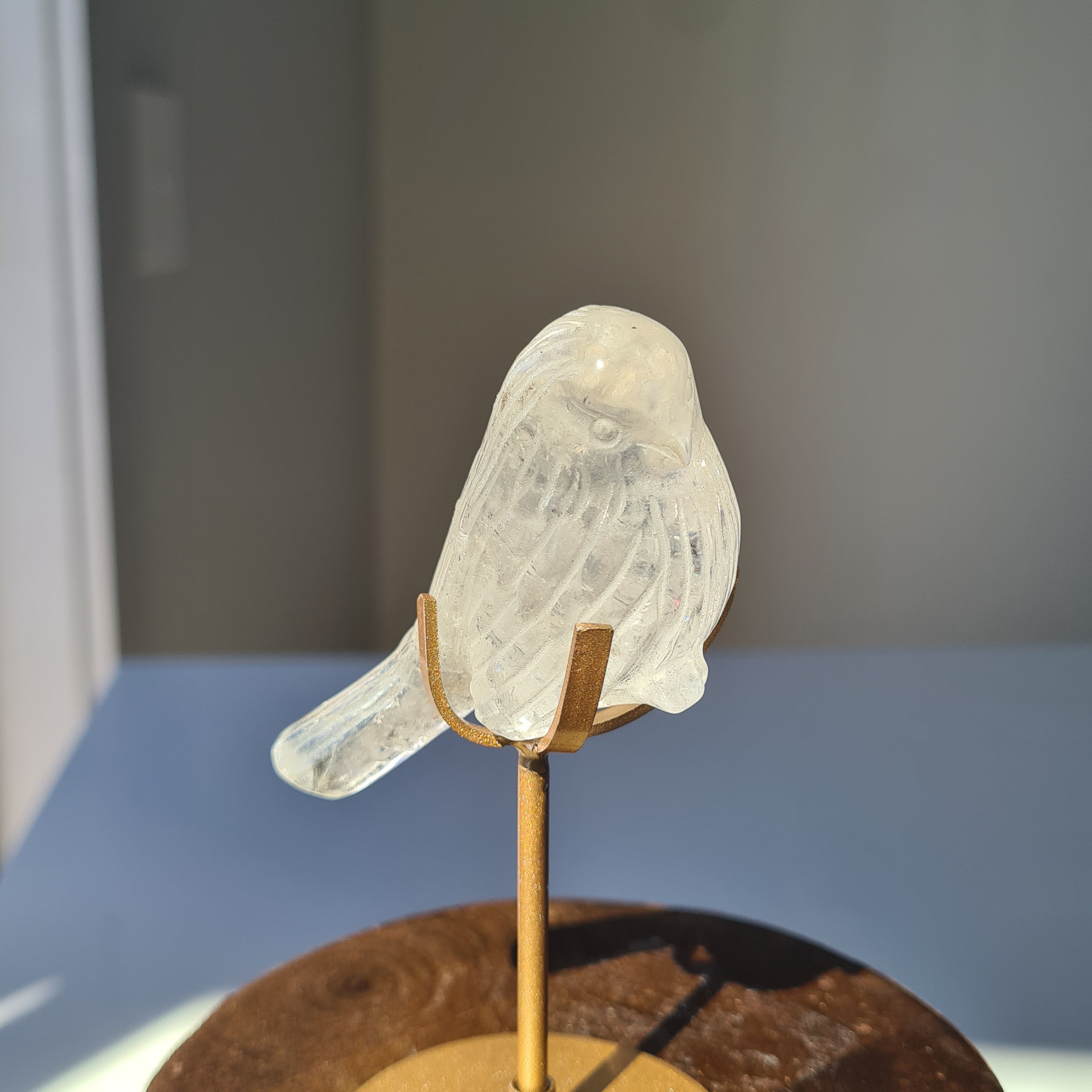 Quartz Bird π¦ On Stand | Appx 6.5 cm