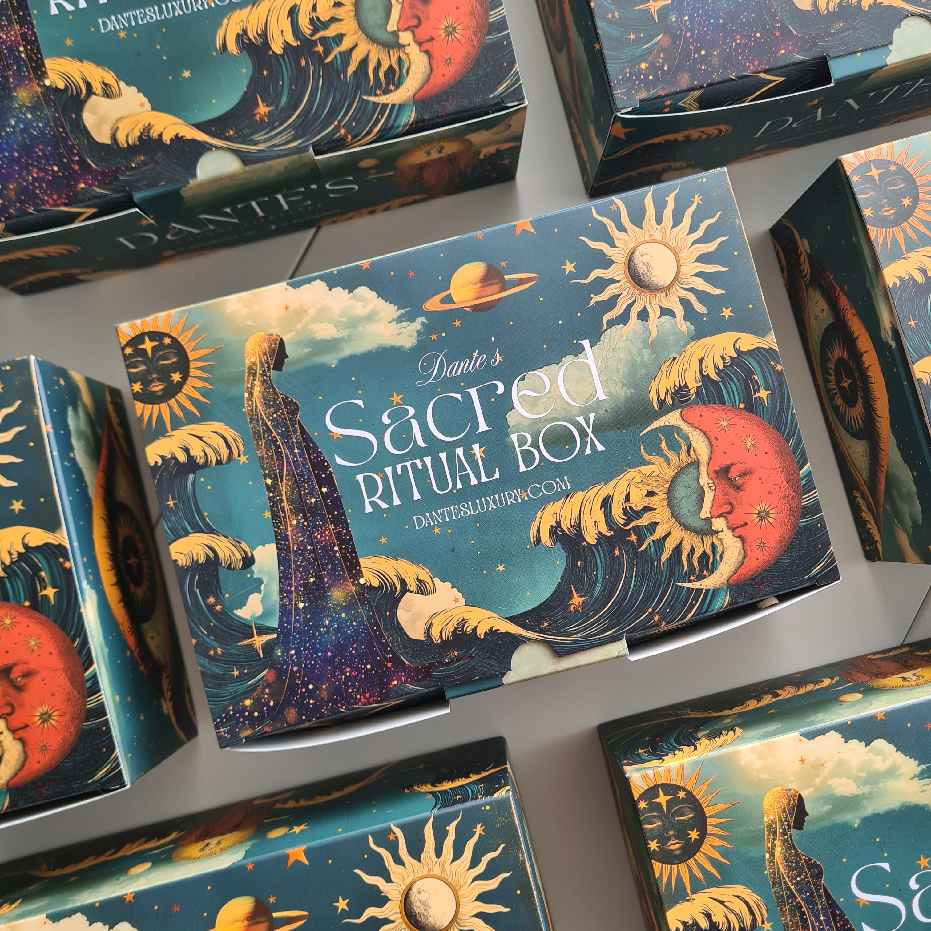 Sacred Ritual Kit | Artisan Burner, Pure Palo Santo Incense, Cacao Ceremony Bombitas & Sacred Rose Triangle