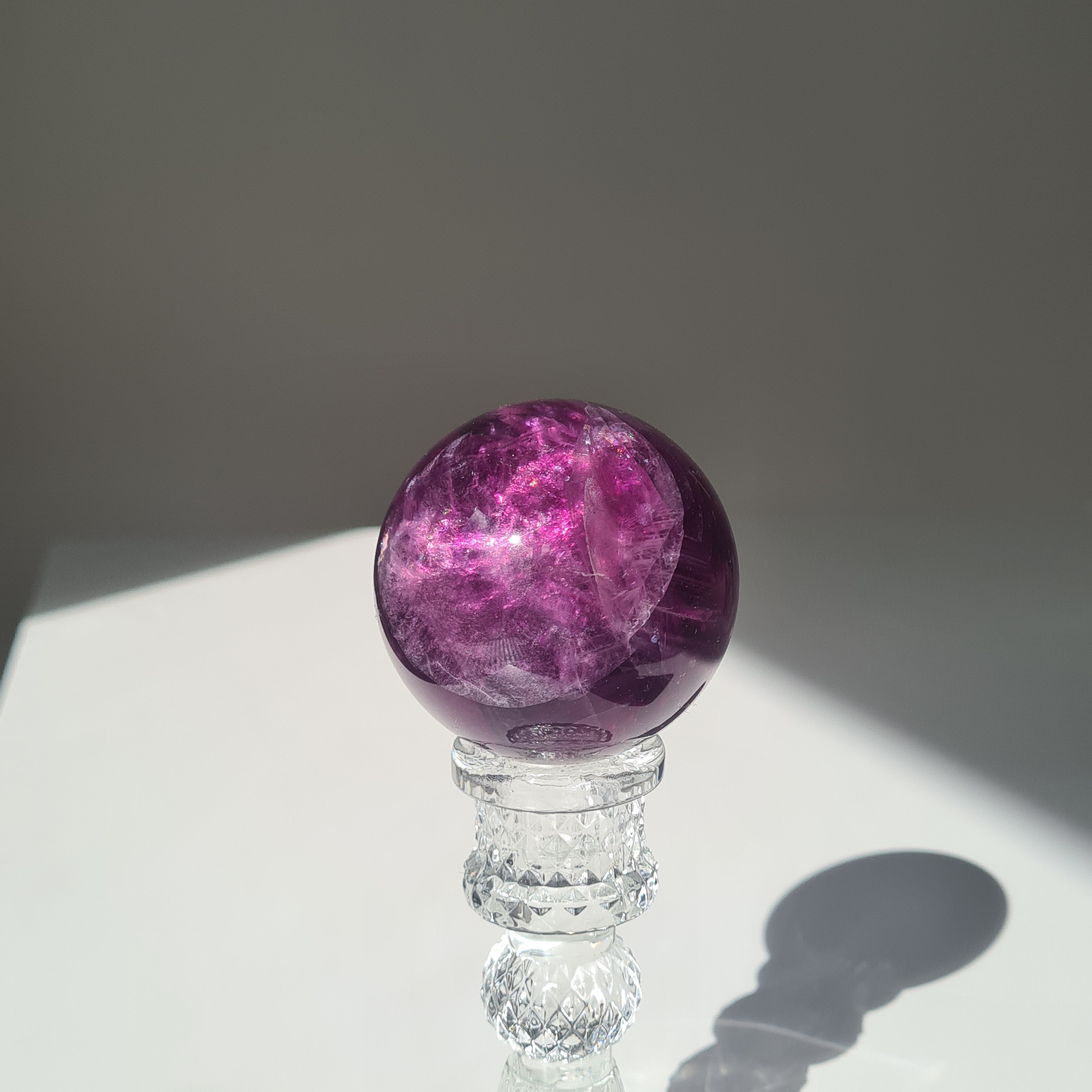 Intergalactic Fluorite with stand | B | 353 g | 5.9 cm