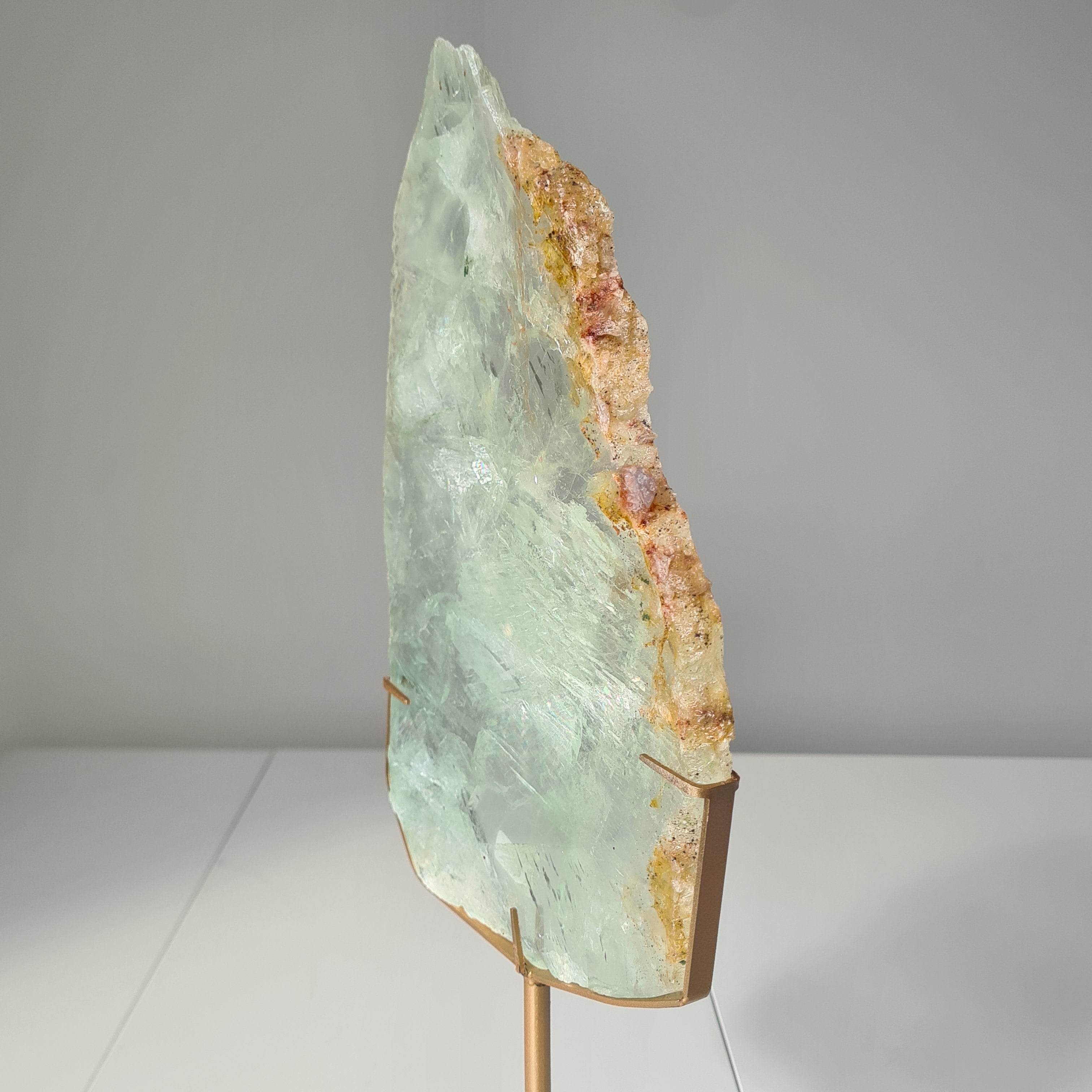Frozen Lake of Dreams Fluorite Portal on Stand | 37.5 cm with stand