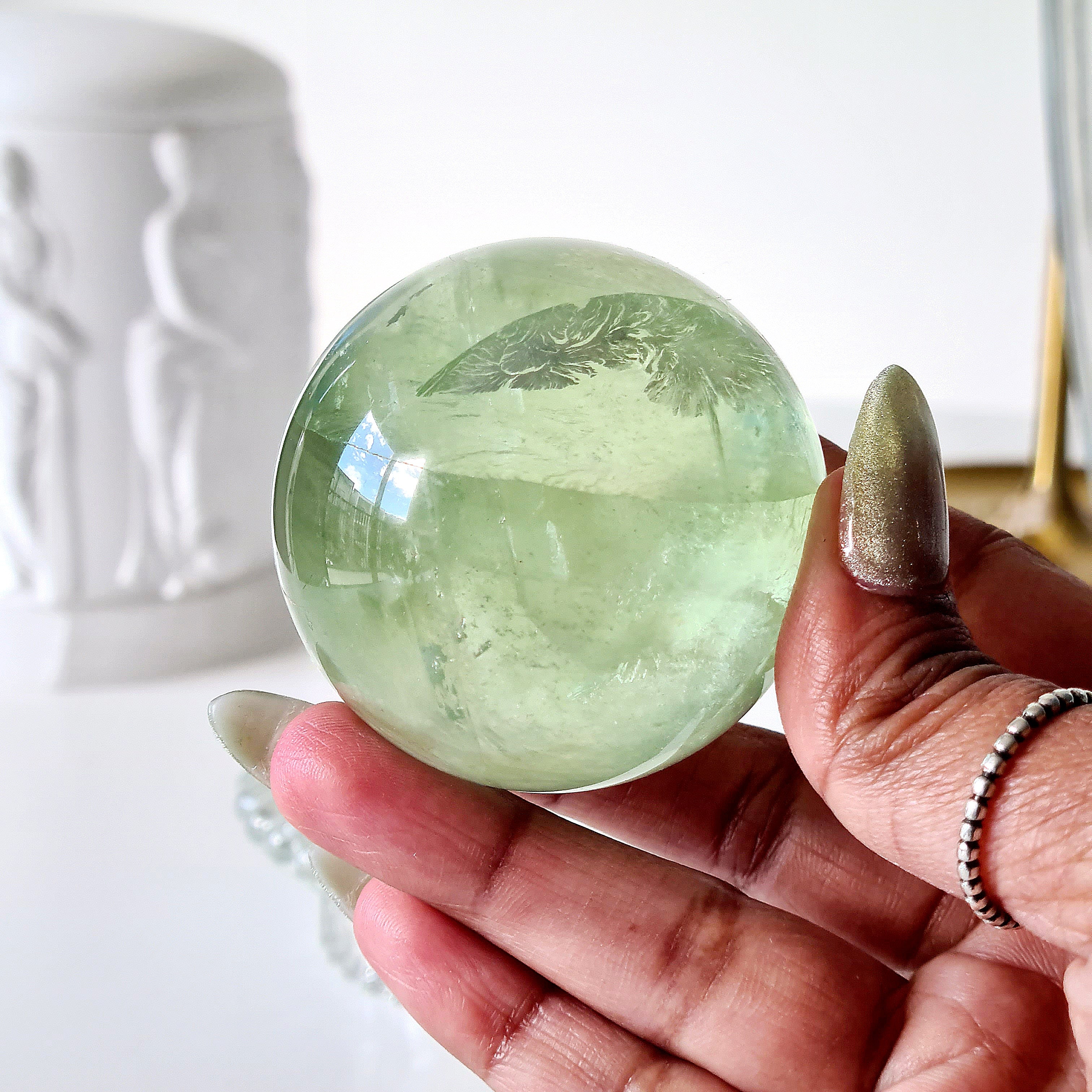Fairy Dream Frozen Lake Fluorite with stand | 2
