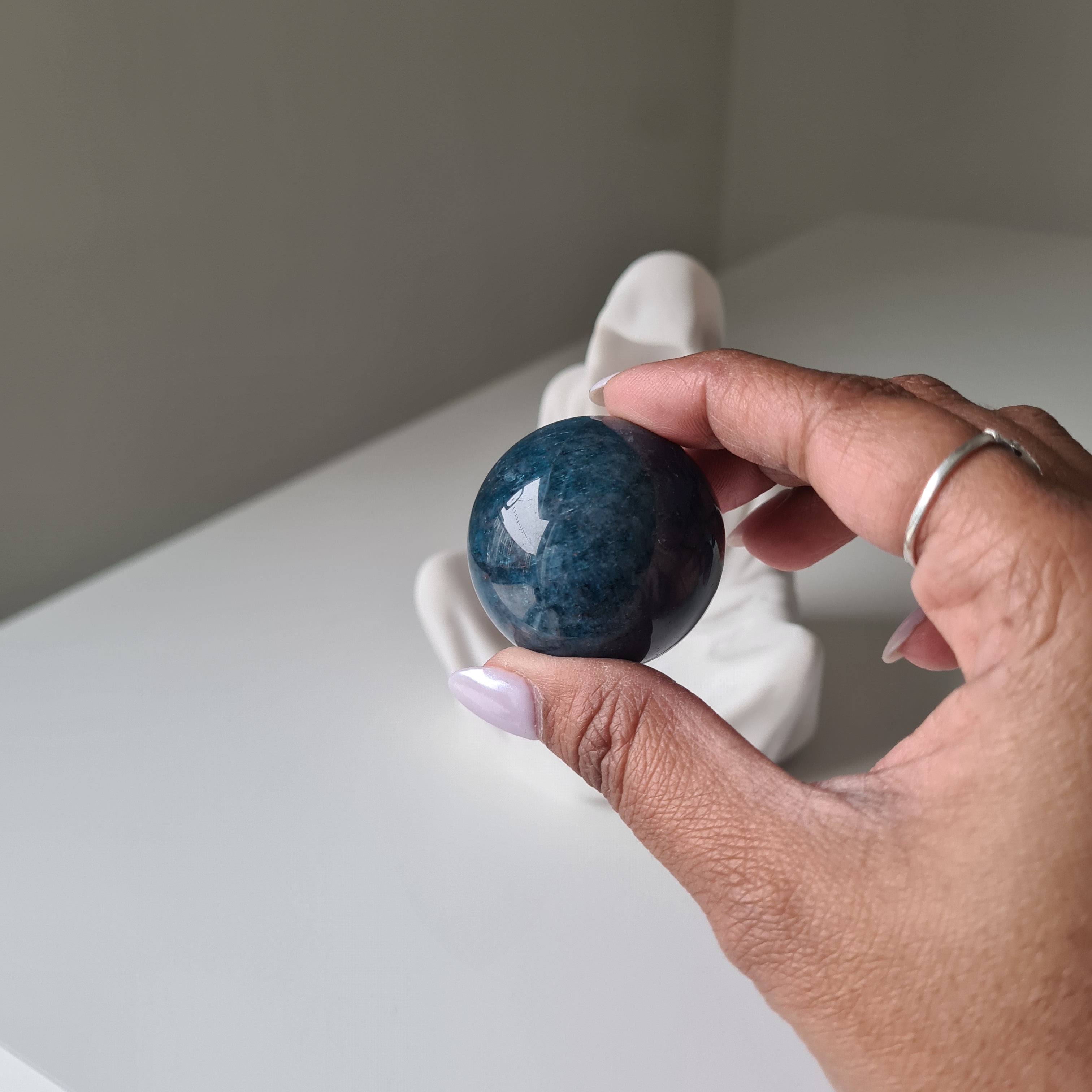Gate Keeper with Blue Apatite Small Sphere