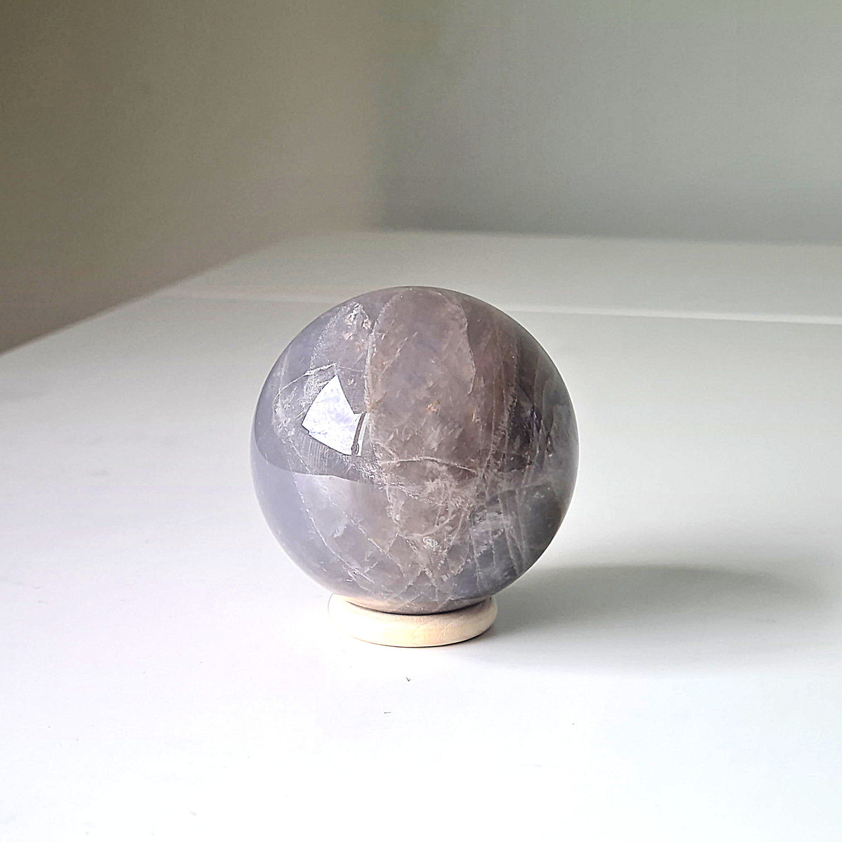Blue Rose Quartz Crystal | Piece D | 6.3 cm