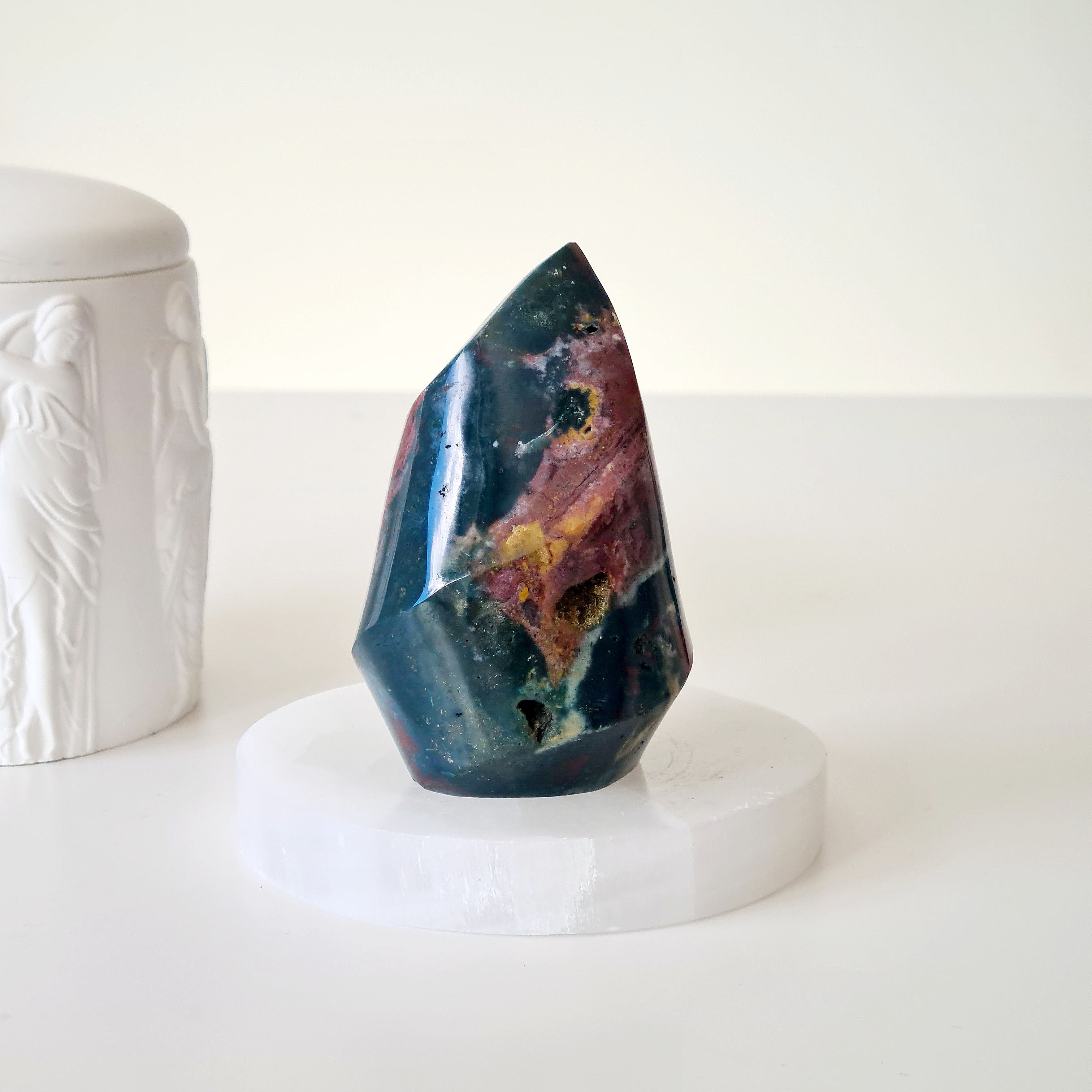 Ocean Jasper Flame | 8.8 cm tall | 322 g