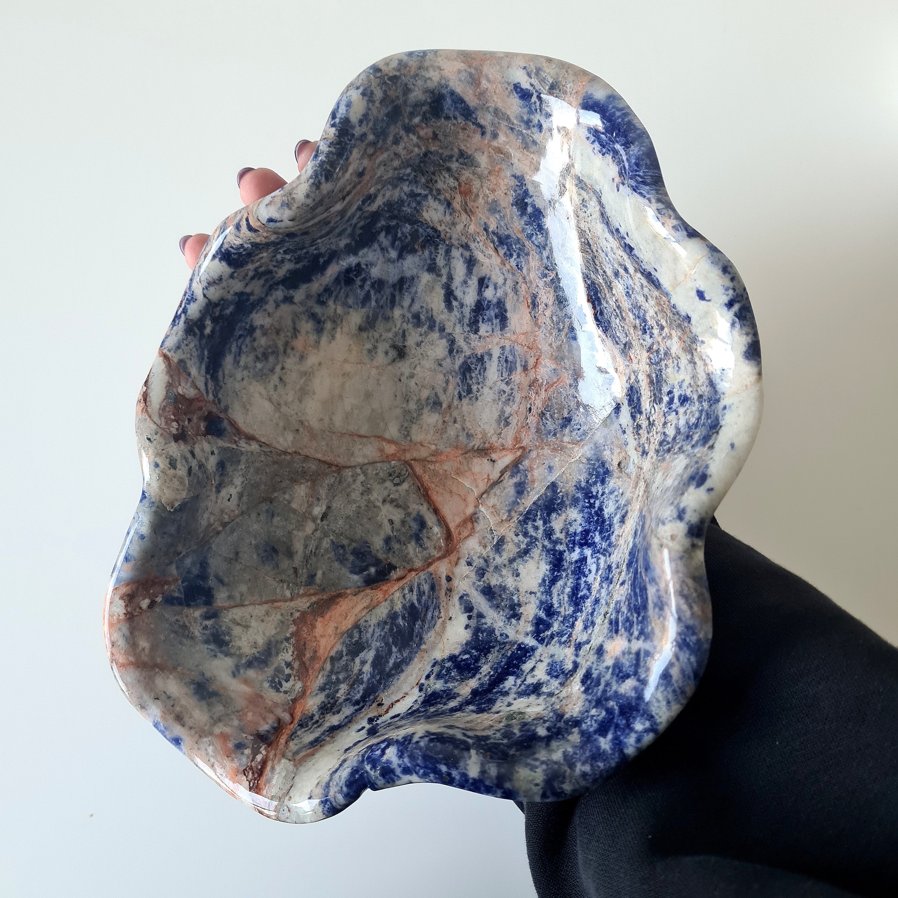 Sodalite Crystal Bowl | Large | Appx 23 cm