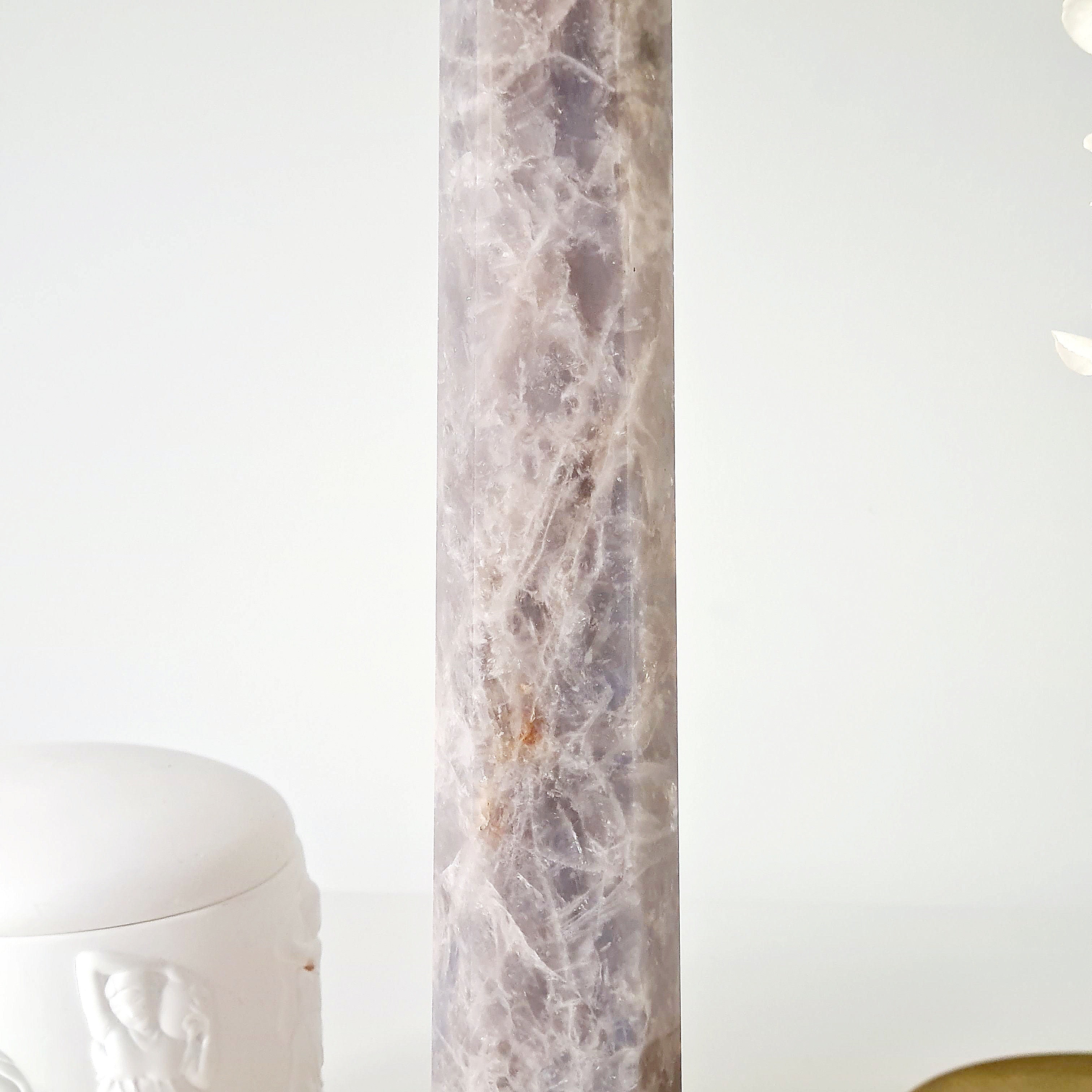 Blue Rose Quartz Tower | B | 640 g