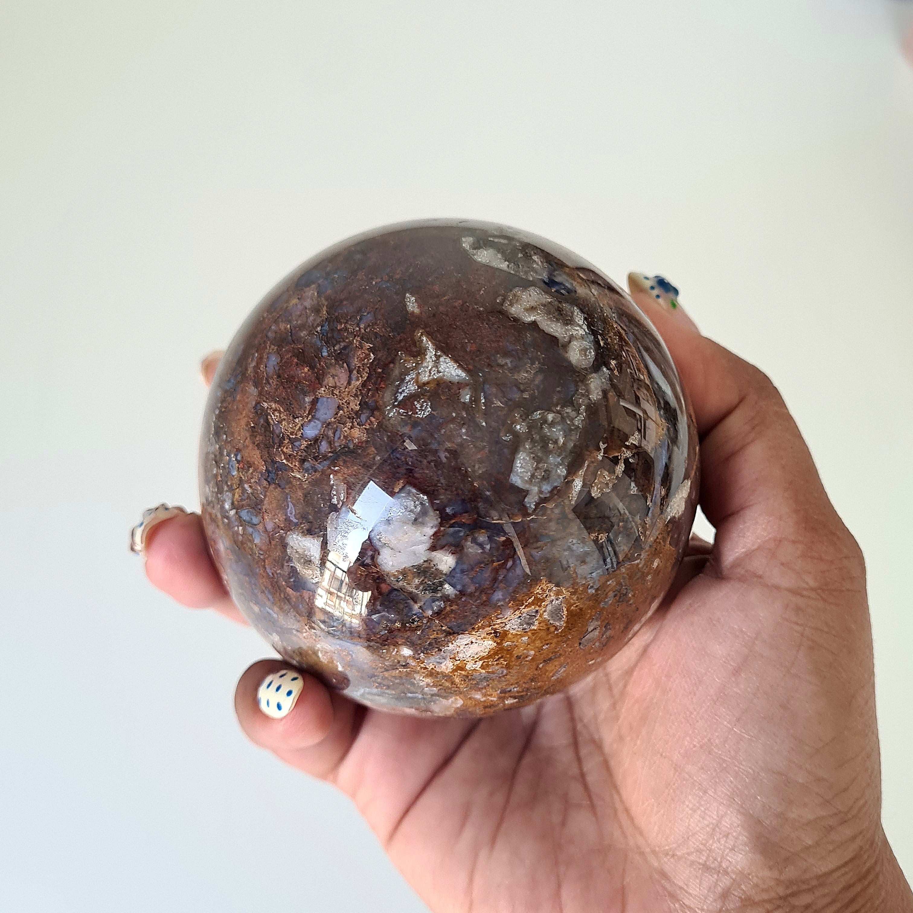 Pietersite Sphere On Stand | A | Appx 500 g | 7.3 cm