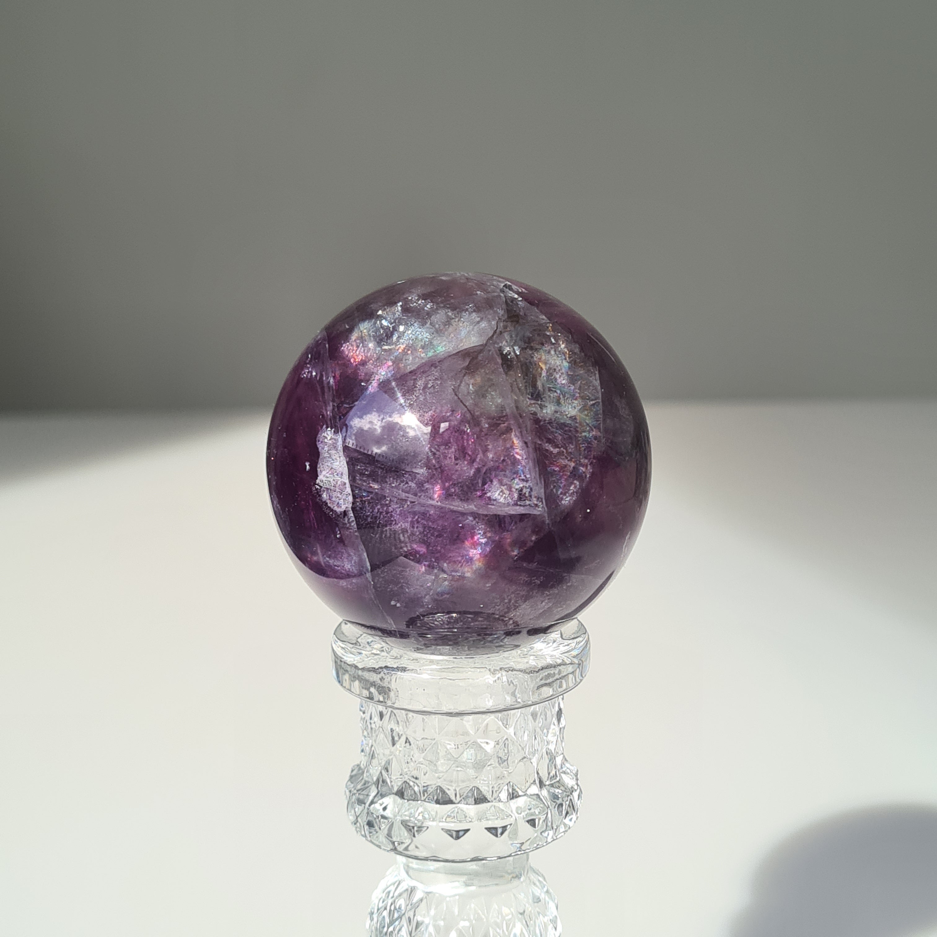 Intergalactic Fluorite with stand | A | 236 g | 5.2 cm