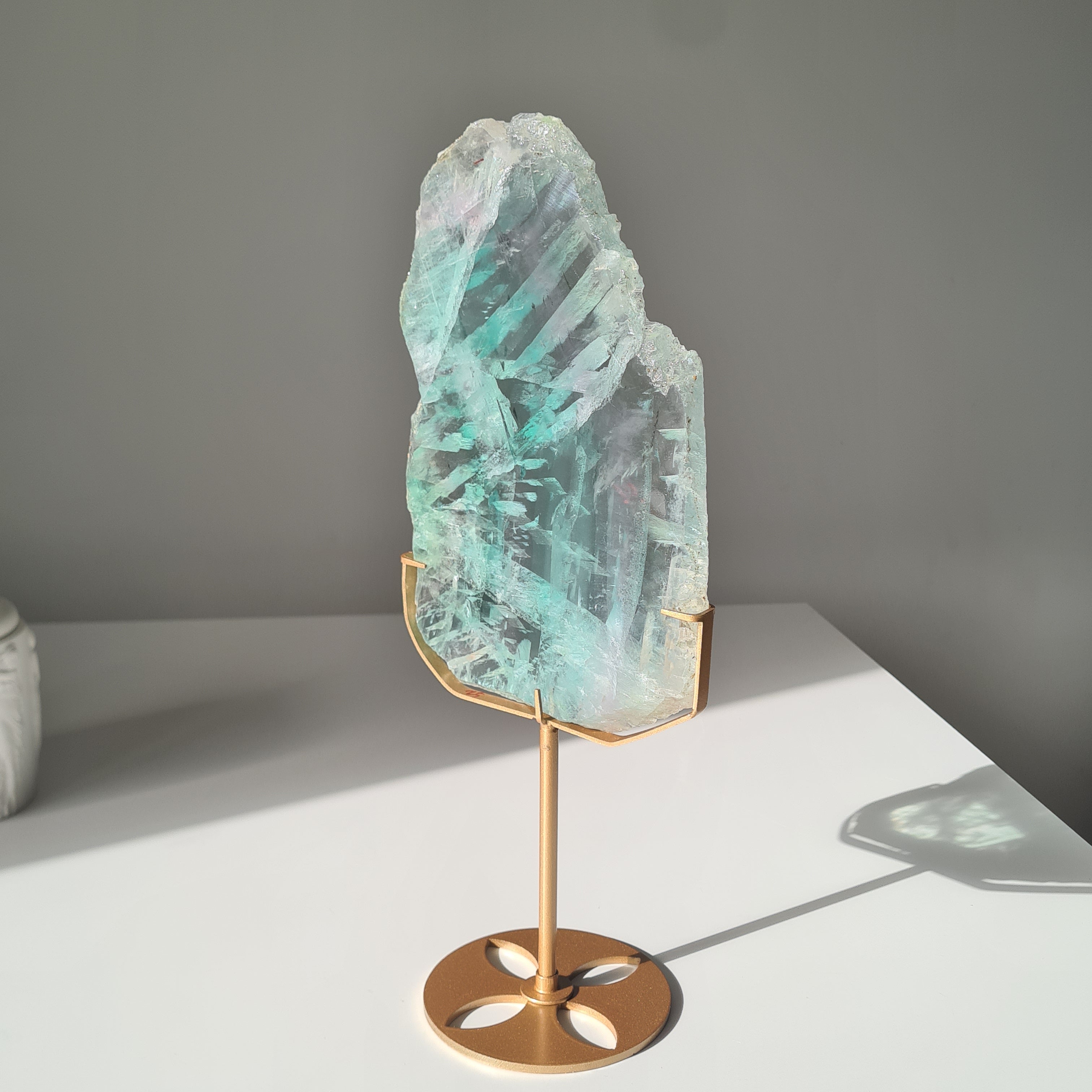 Fluorite Dream Portal On Custom Stand | 33 cm tall with stand
