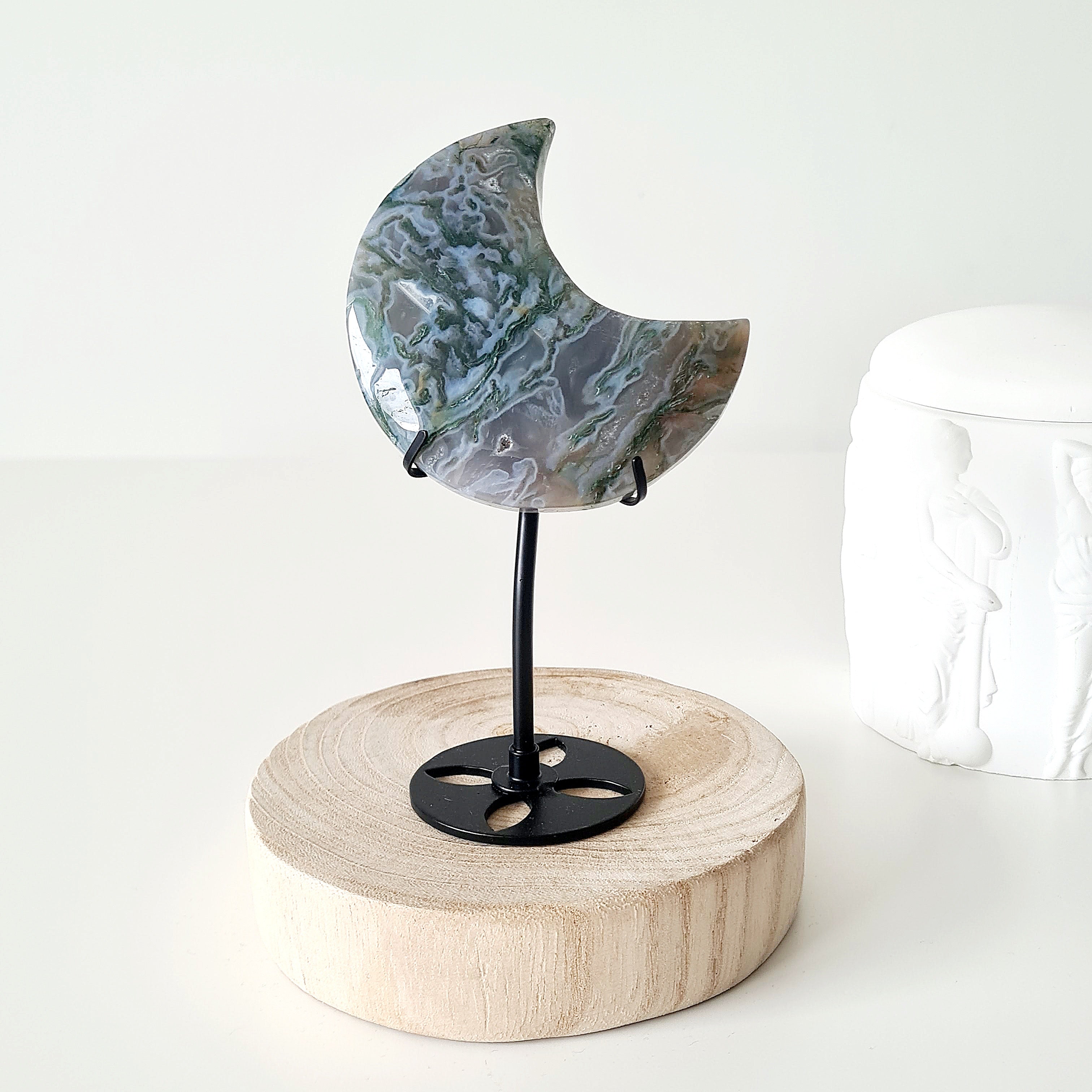 Moss Agate Luna π | 7 | Small