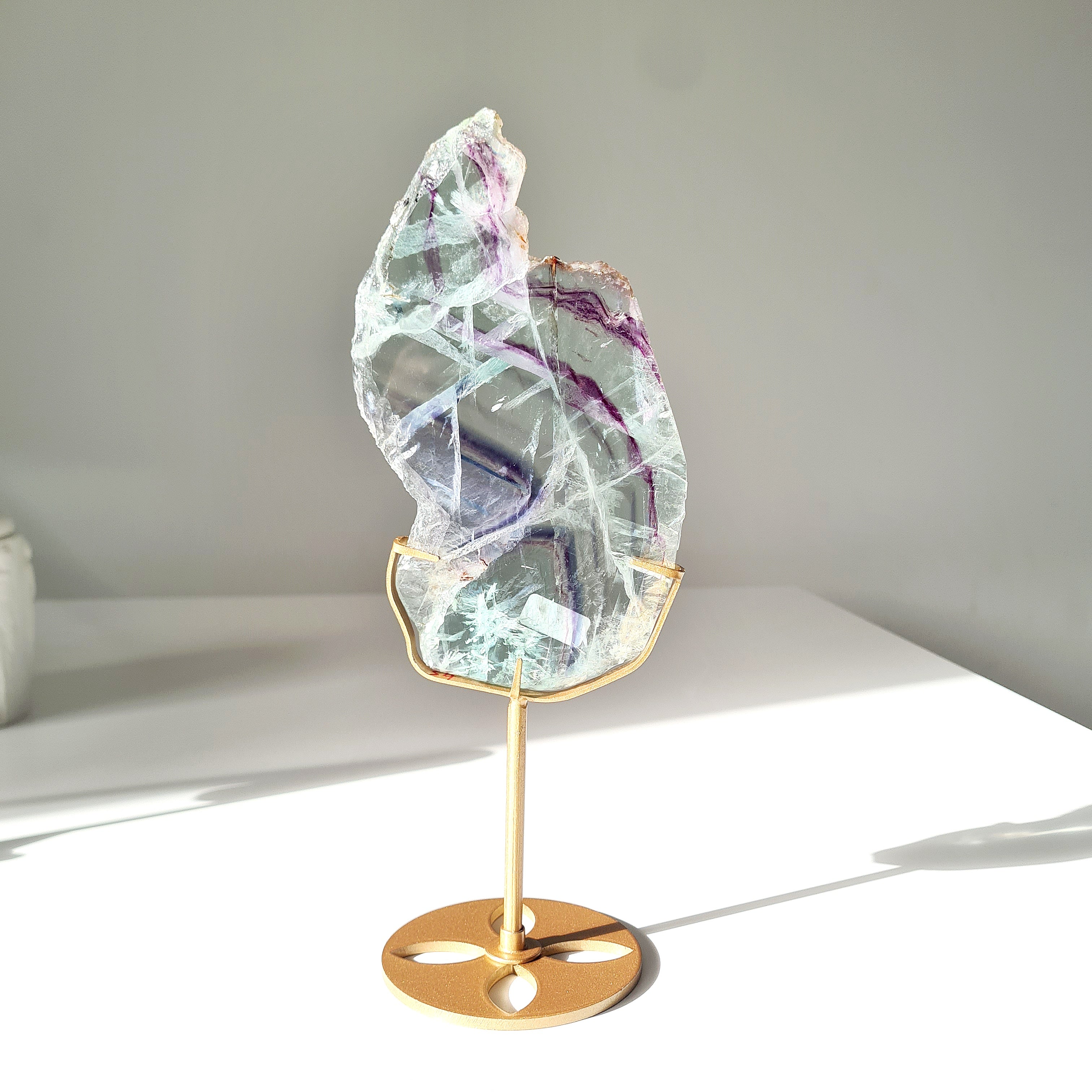 Fluorite Dream Portal On Custom Stand | 25 cm tall with stand