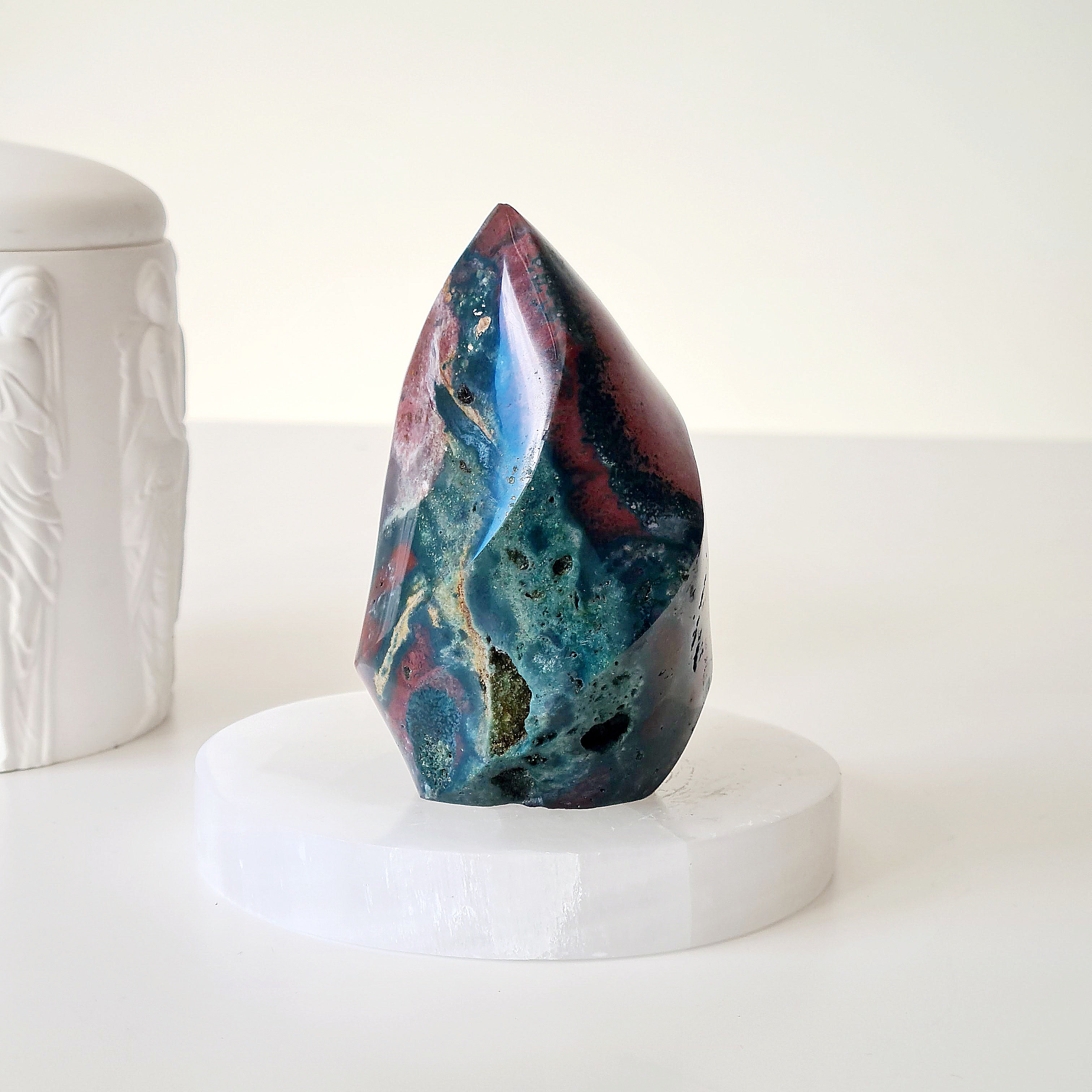 Ocean Jasper Flame | 8.8 cm tall | 322 g