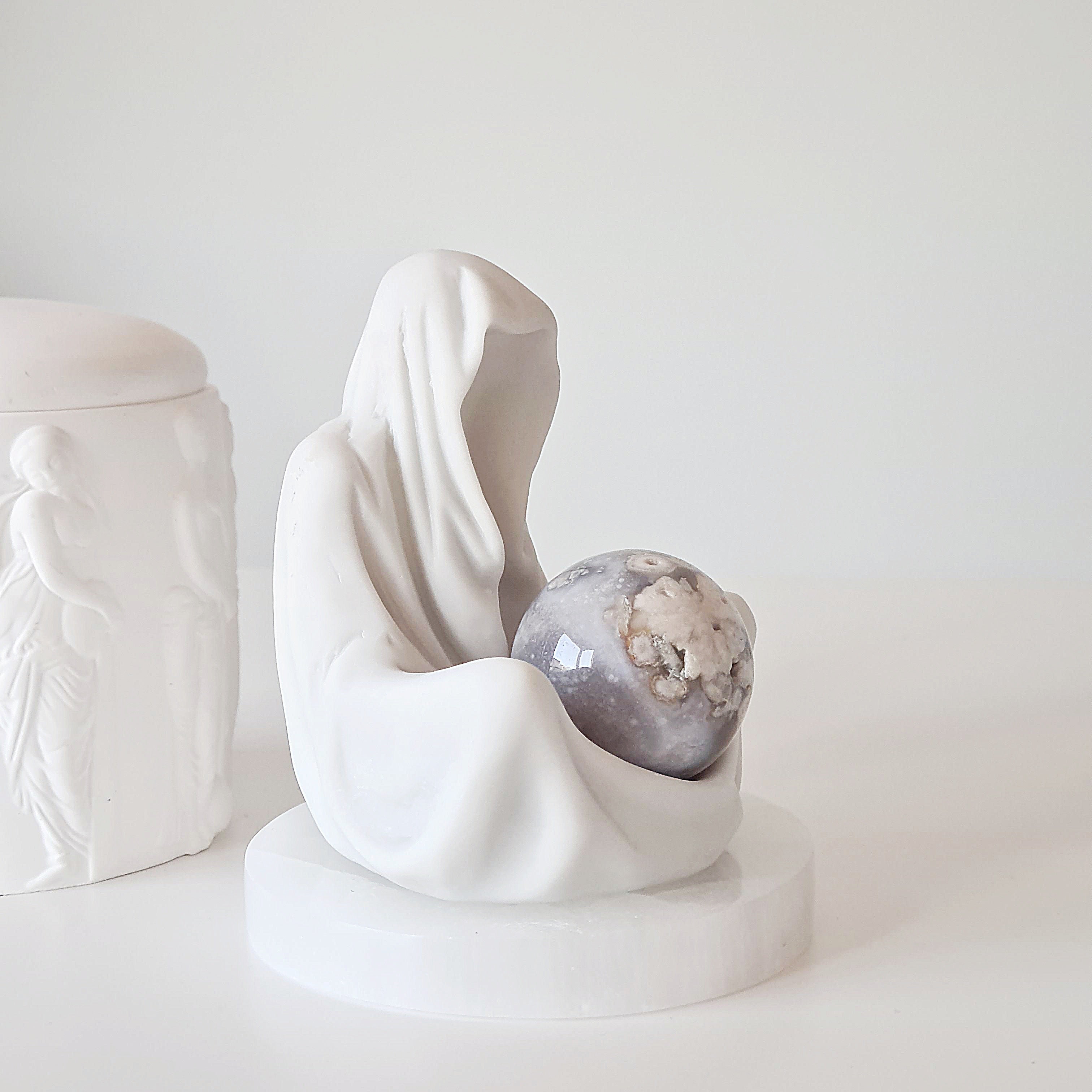 Gate Keeper with Flower Agate Sphere | 9