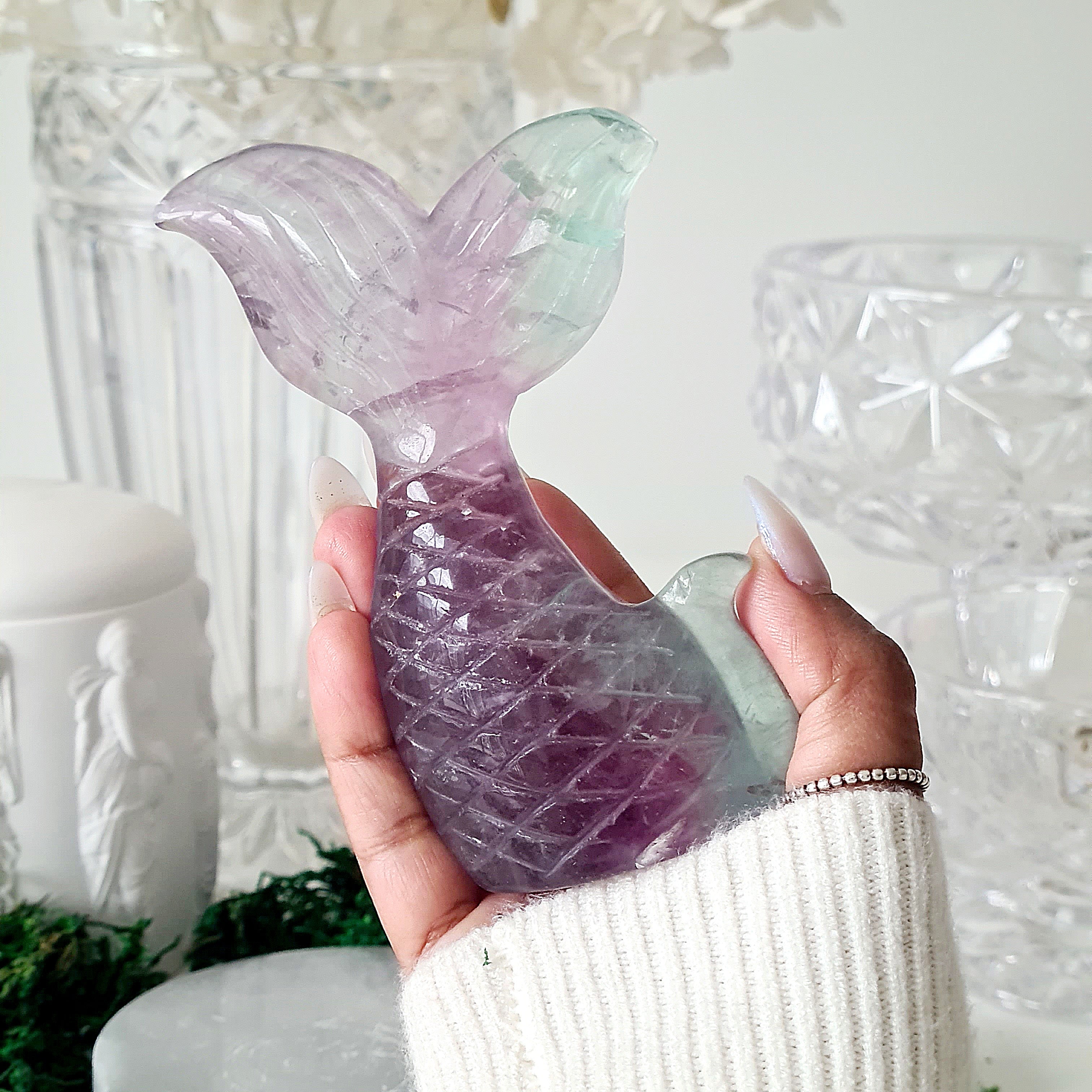 Siren & Mermaid Tail | Fluorite