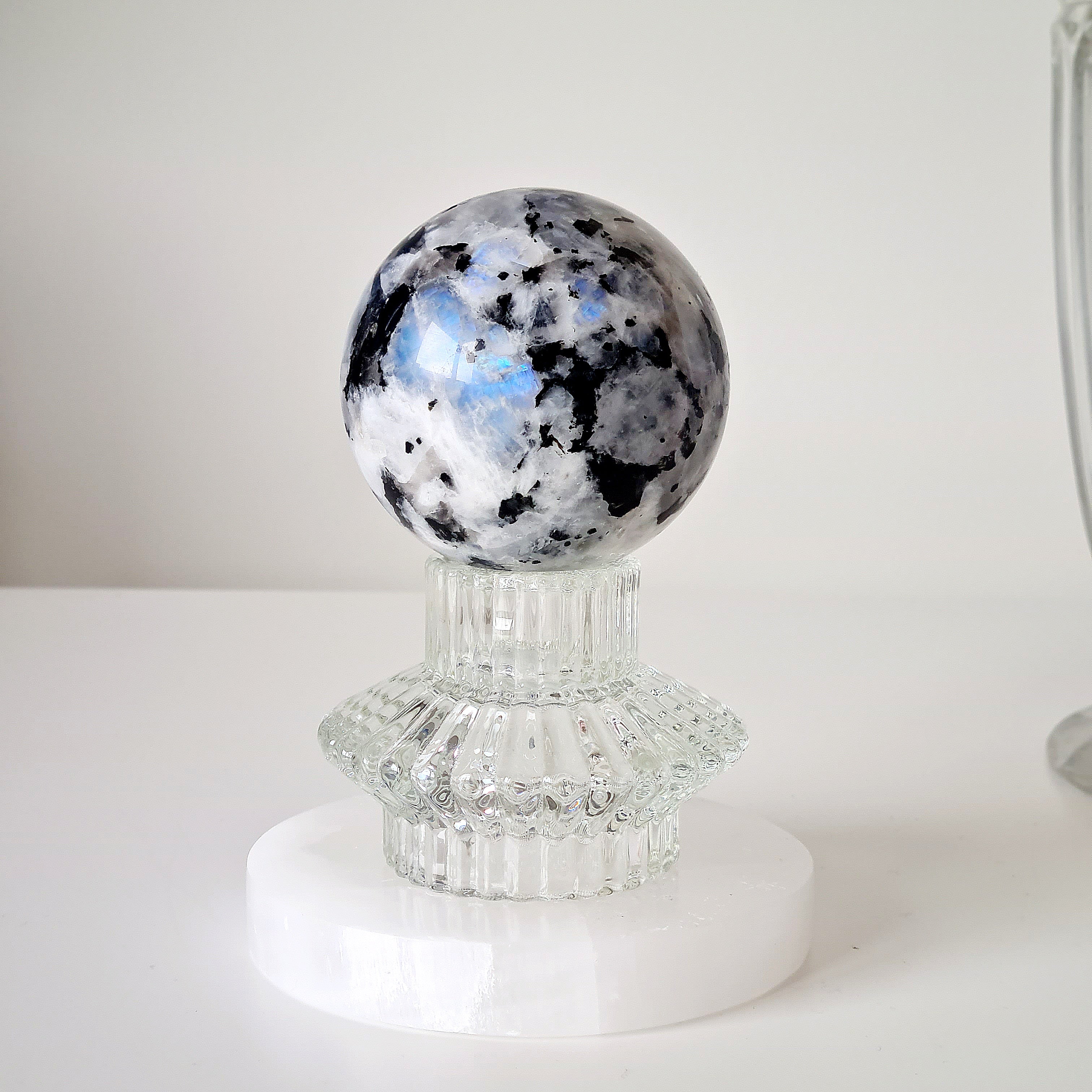 Moonstone π Sphere with stand | B | 464 g