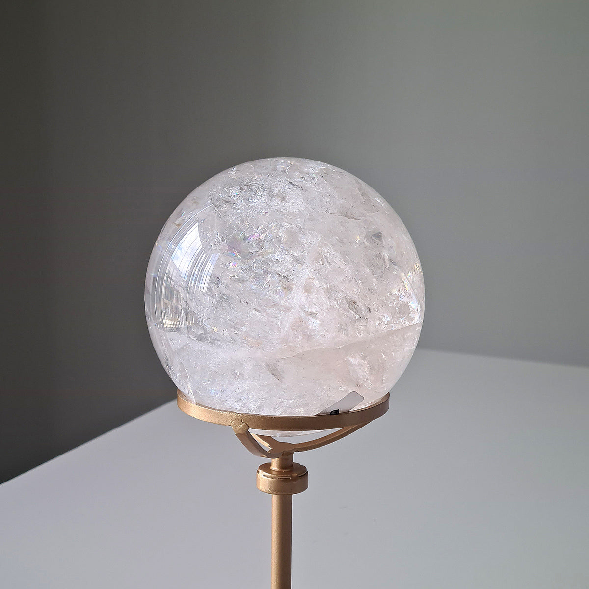 Quartz Sphere With Custom Stand | 1.3 kg | 9.4 cm