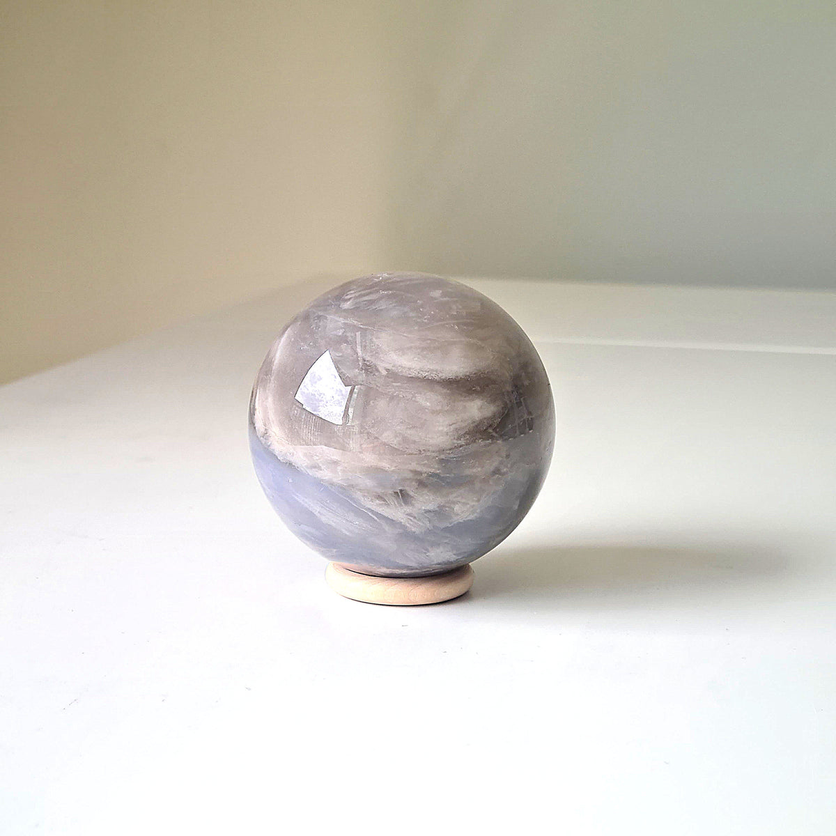 Blue Rose Quartz Crystal | Piece A | 6.6 cm