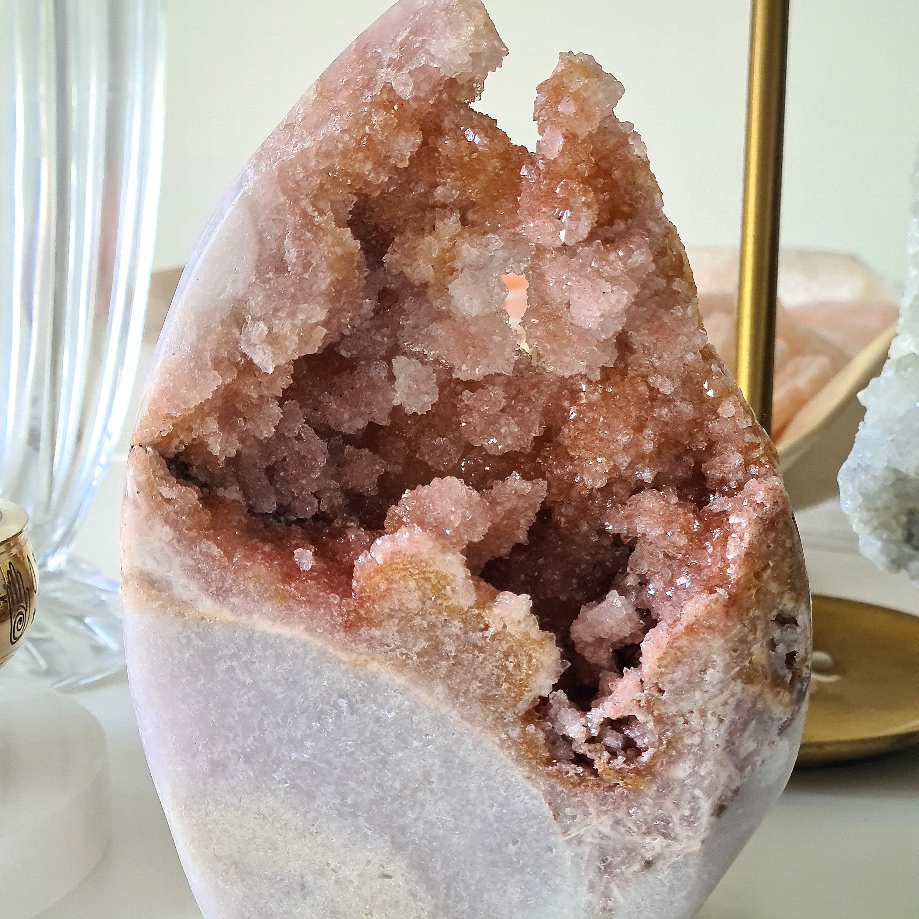 Pink Amethyst Free Form | Druzy Portal | 14.5 cm tall