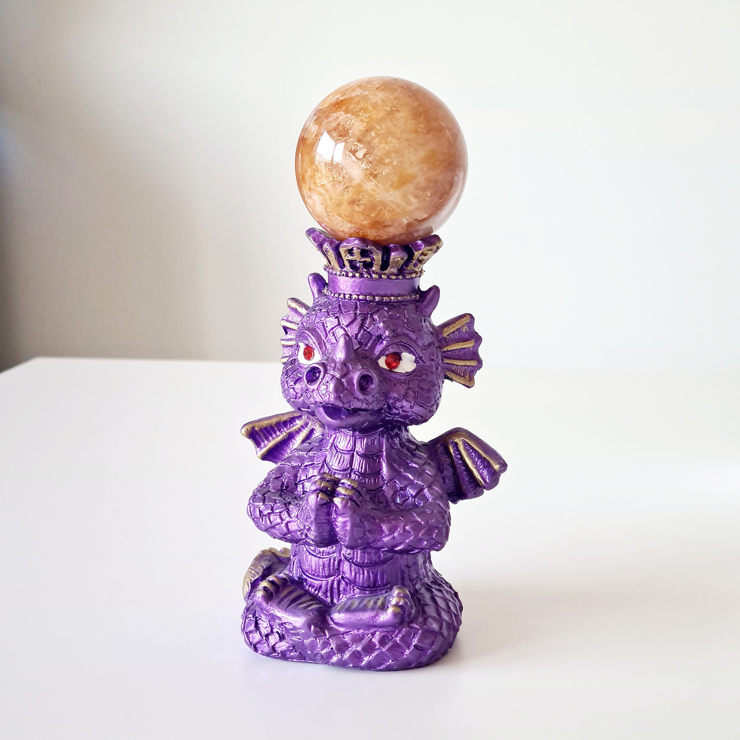 Golden healer sphere on dragon stand