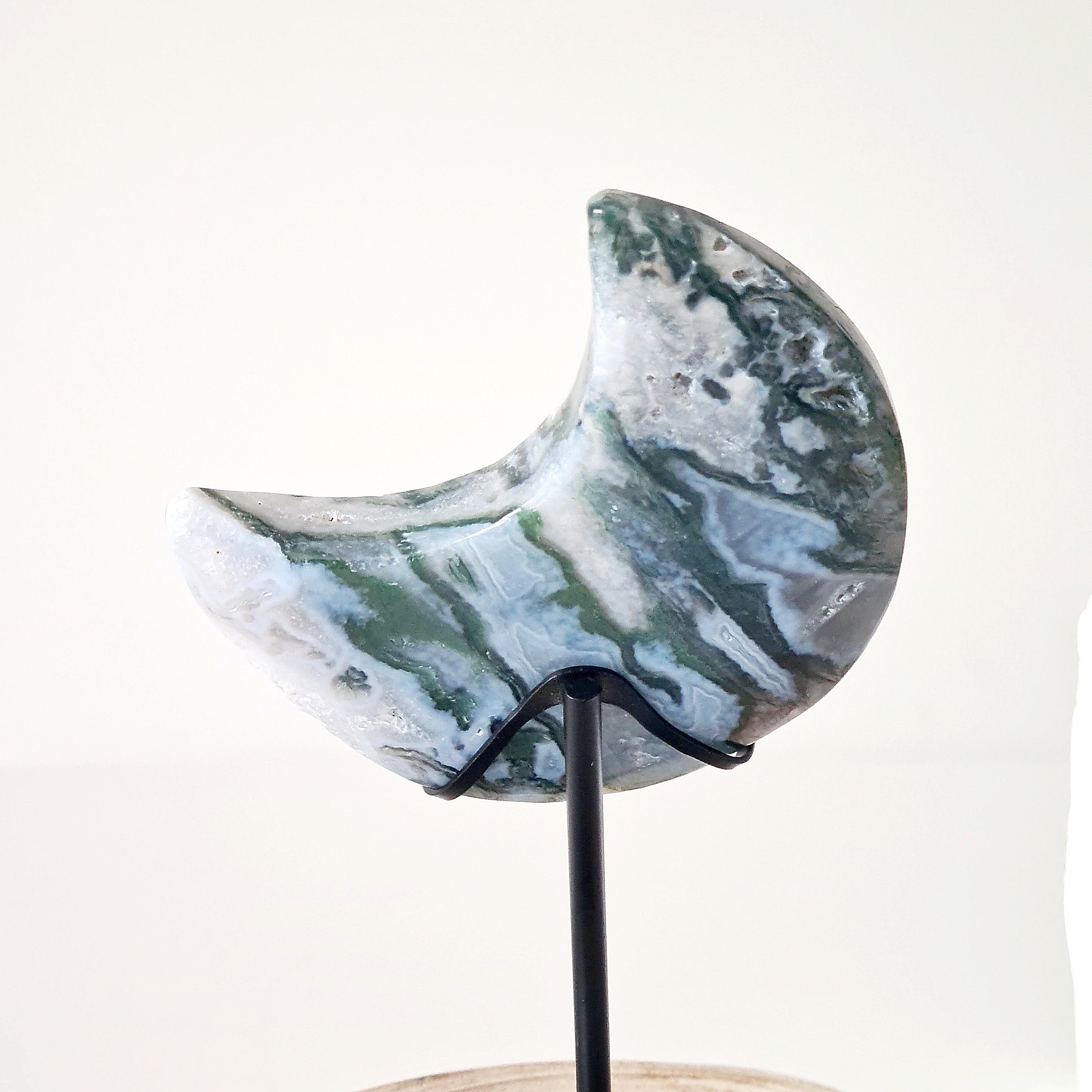 Moss Agate Luna π | 6 | Small