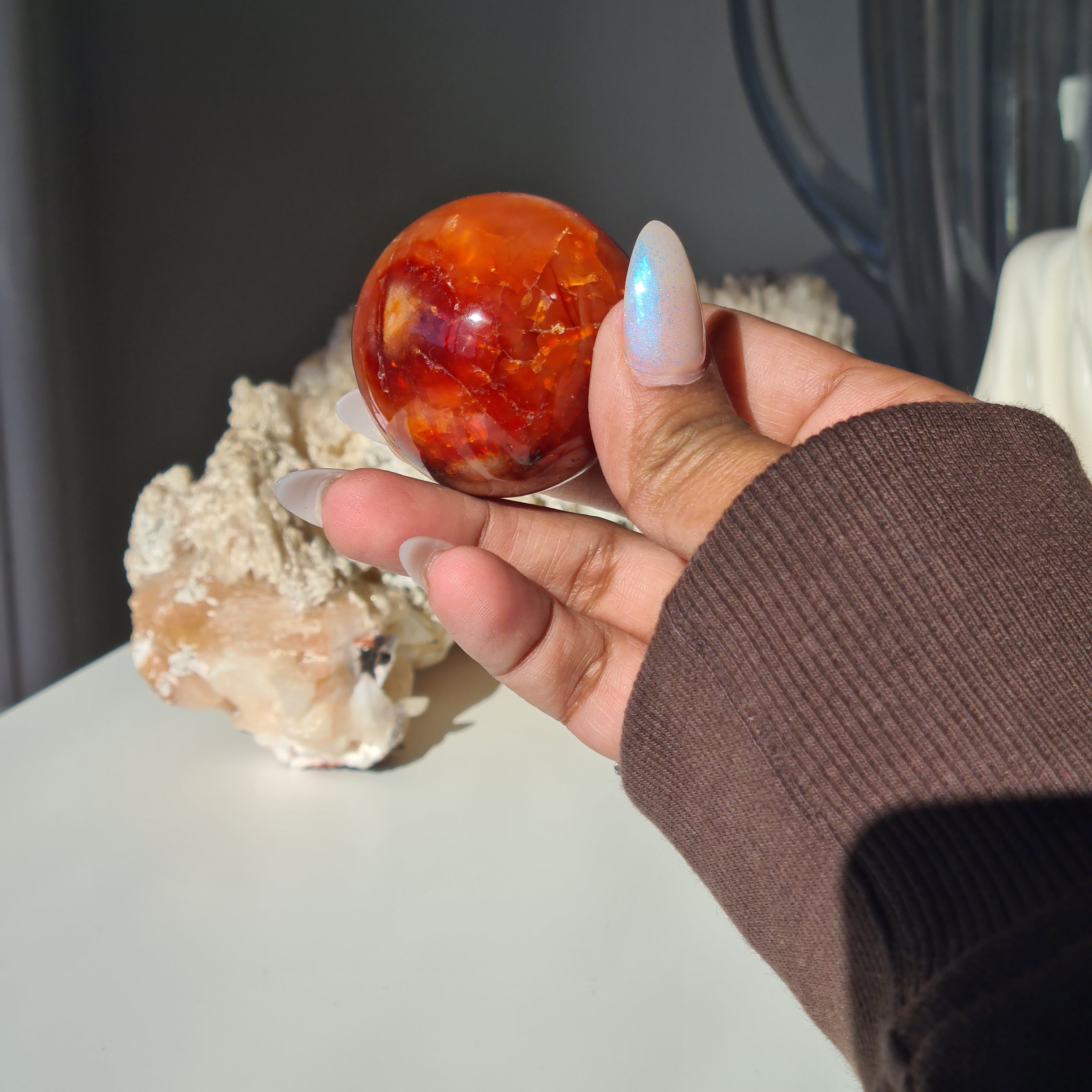 Gate Keeper with Carnelian Sphere