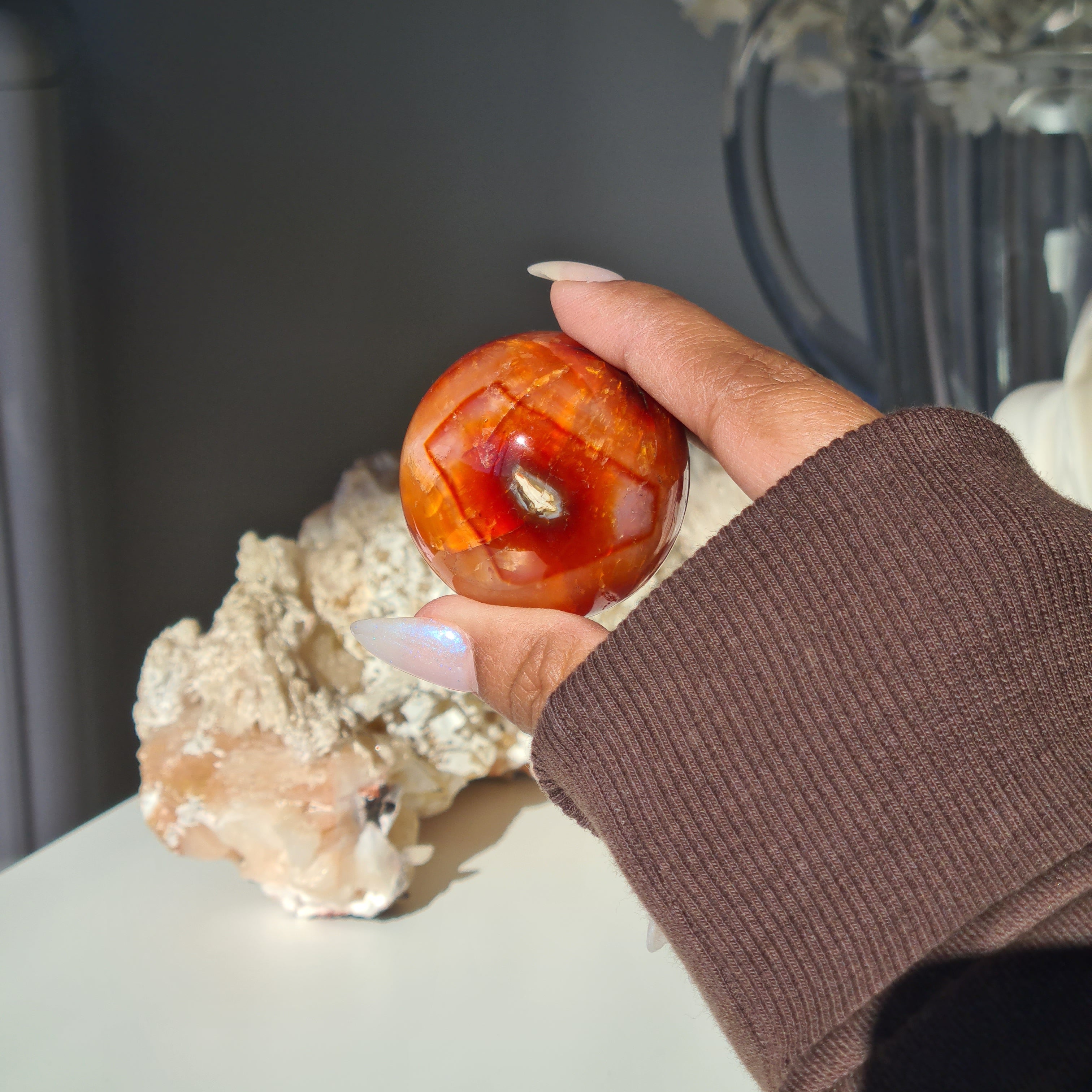 Gate Keeper with Carnelian Sphere
