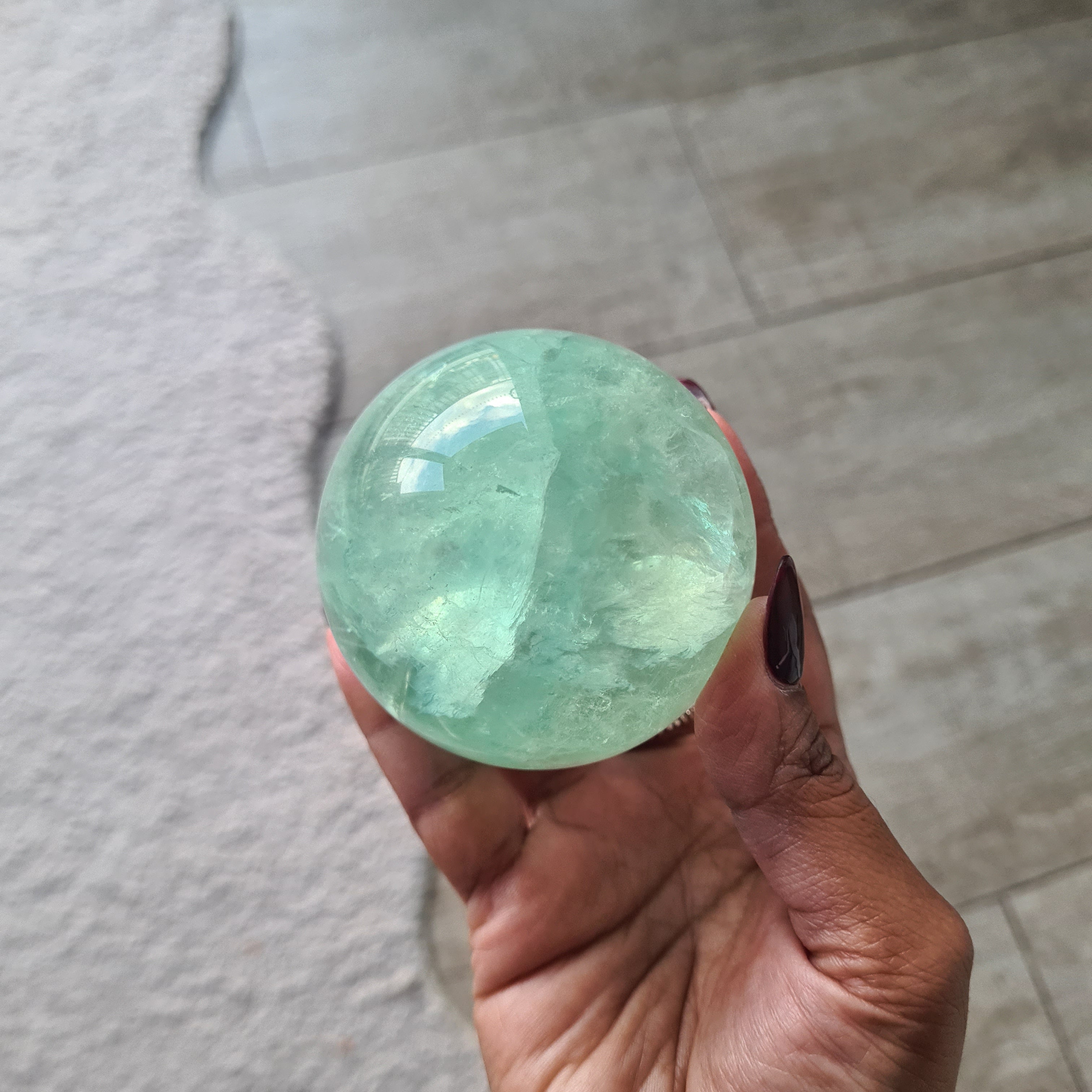 Blue Lake Fluorite with stand | C | 423 g