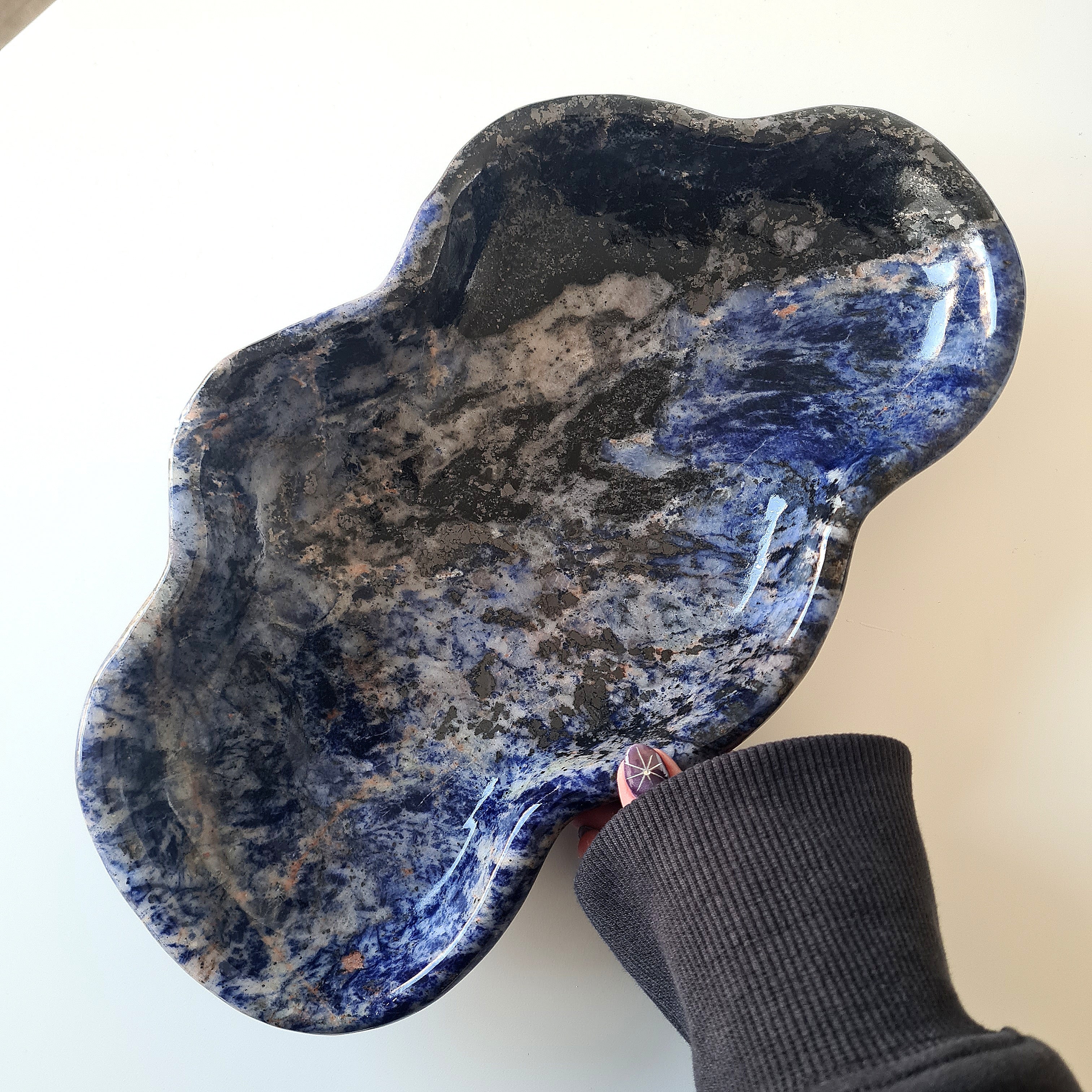 Sodalite Crystal Bowl | XL | Appx 30 cm