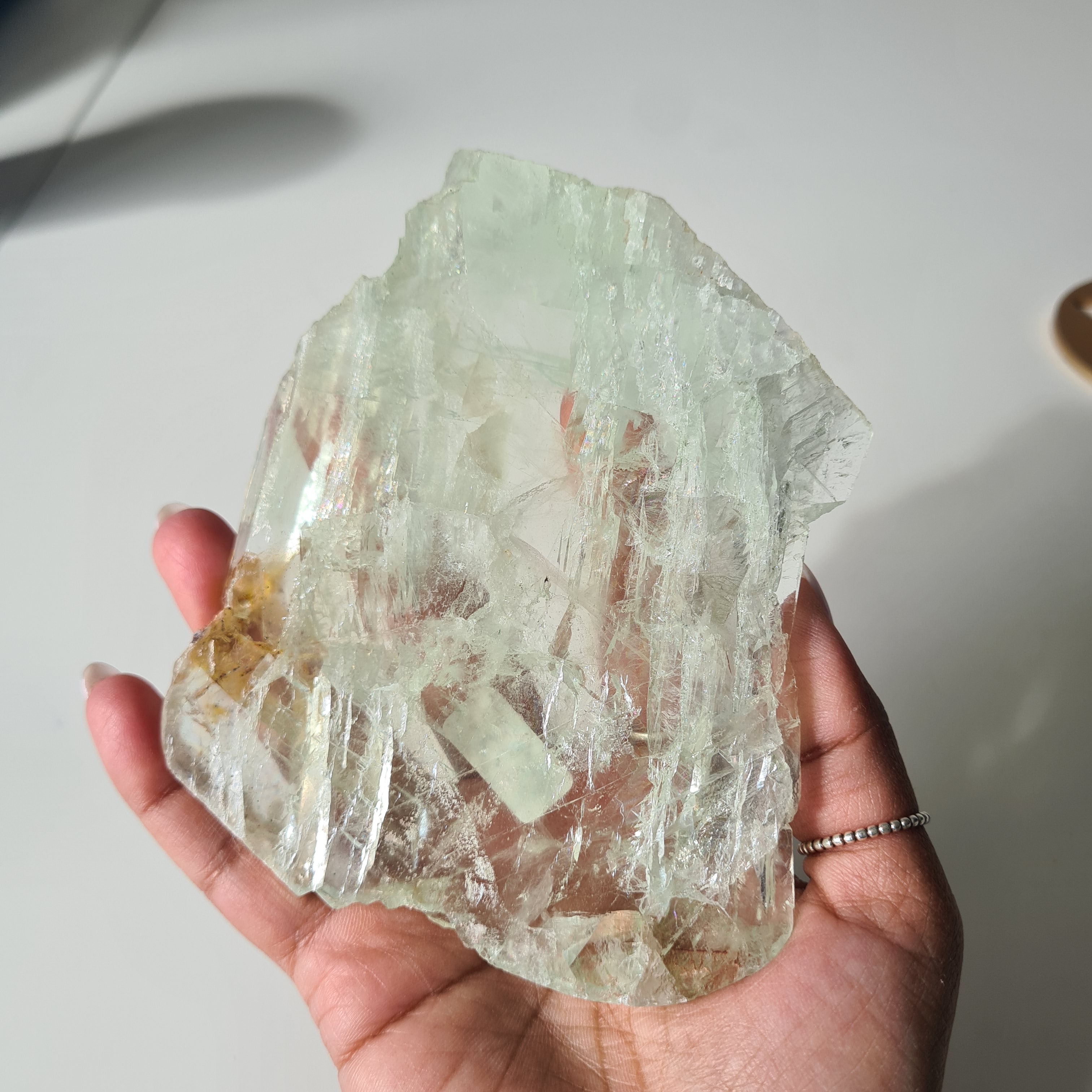 Frozen Lake of Dreams Fluorite Portal on Stand | 19 cm with stand