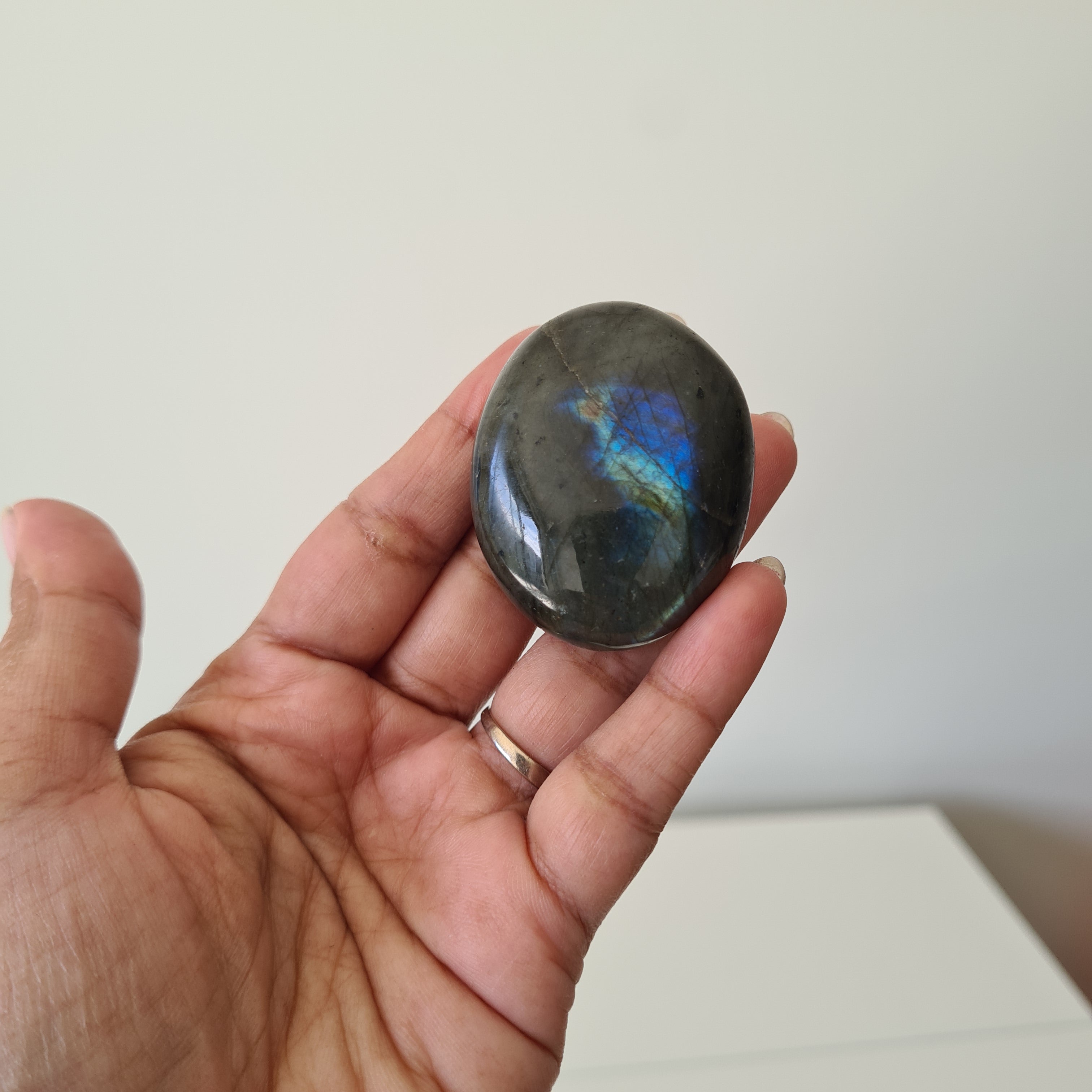 Labradorite Palm Stone | Small