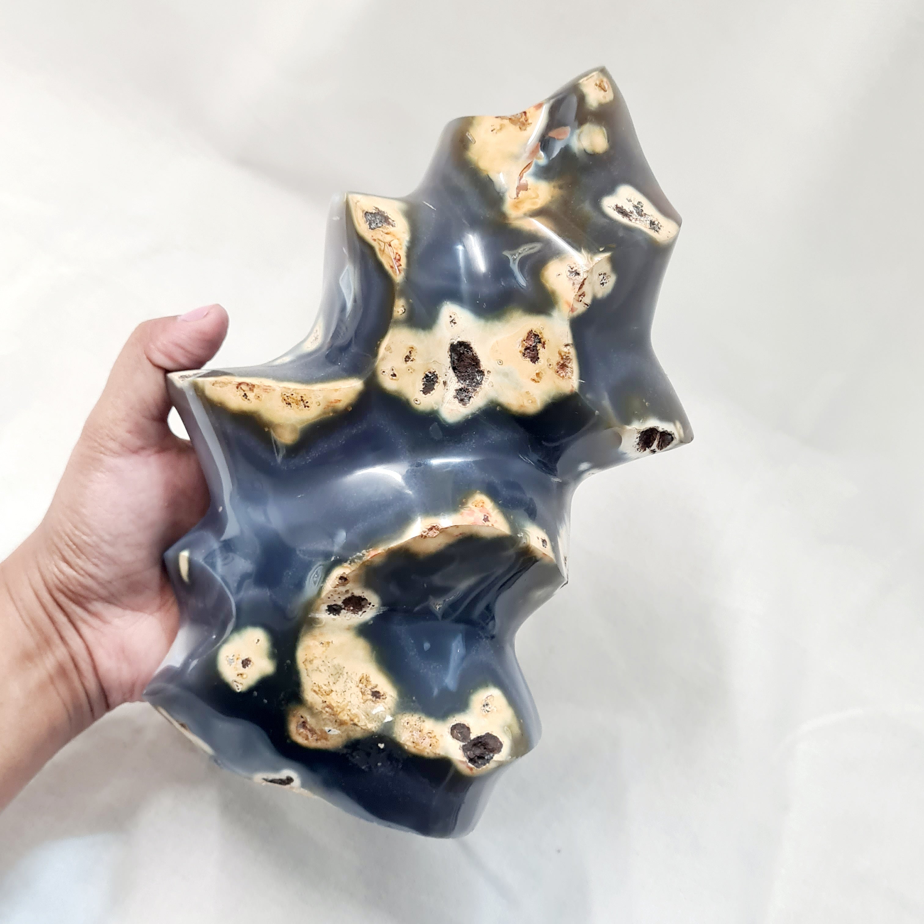 Orca Agate | Large Flame