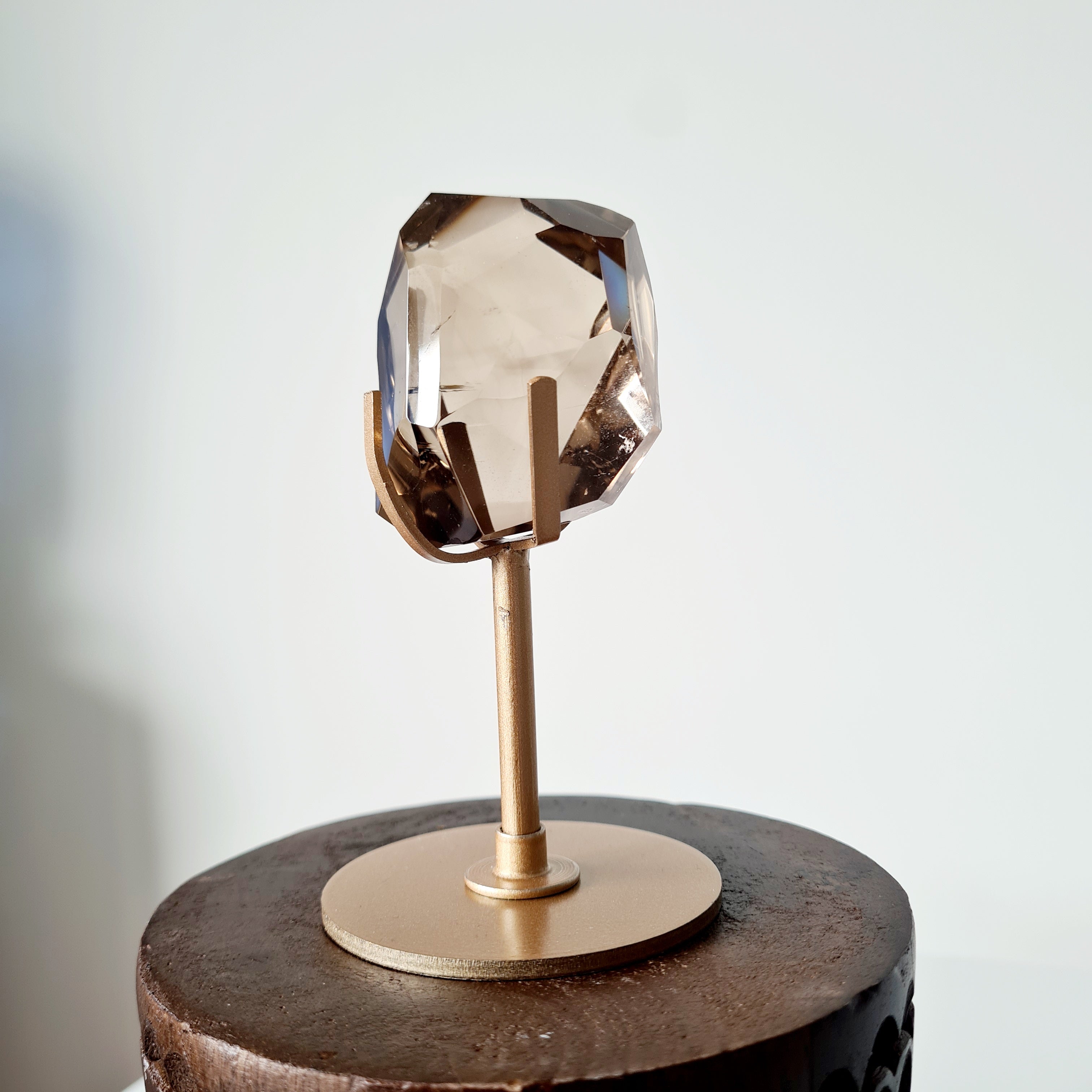 Smokey Quartz Free form on stand | 10.8 cm tall with stand | B