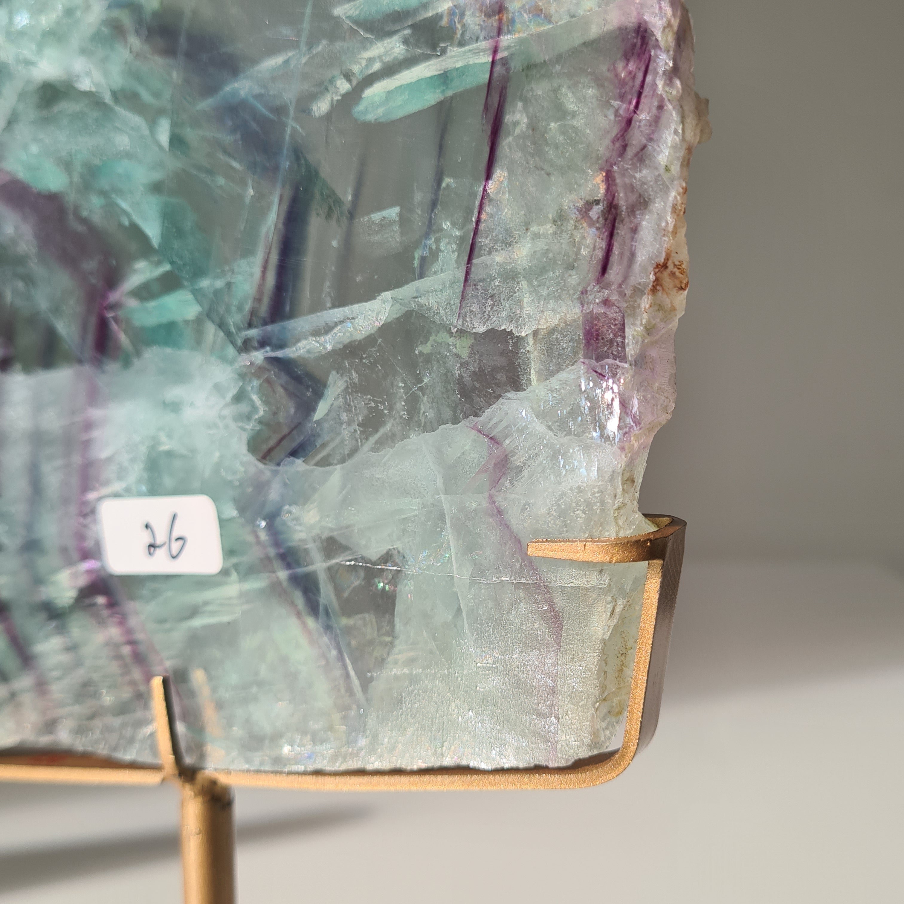 Fluorite Dream Portal On Custom Stand | 28 cm tall with stand