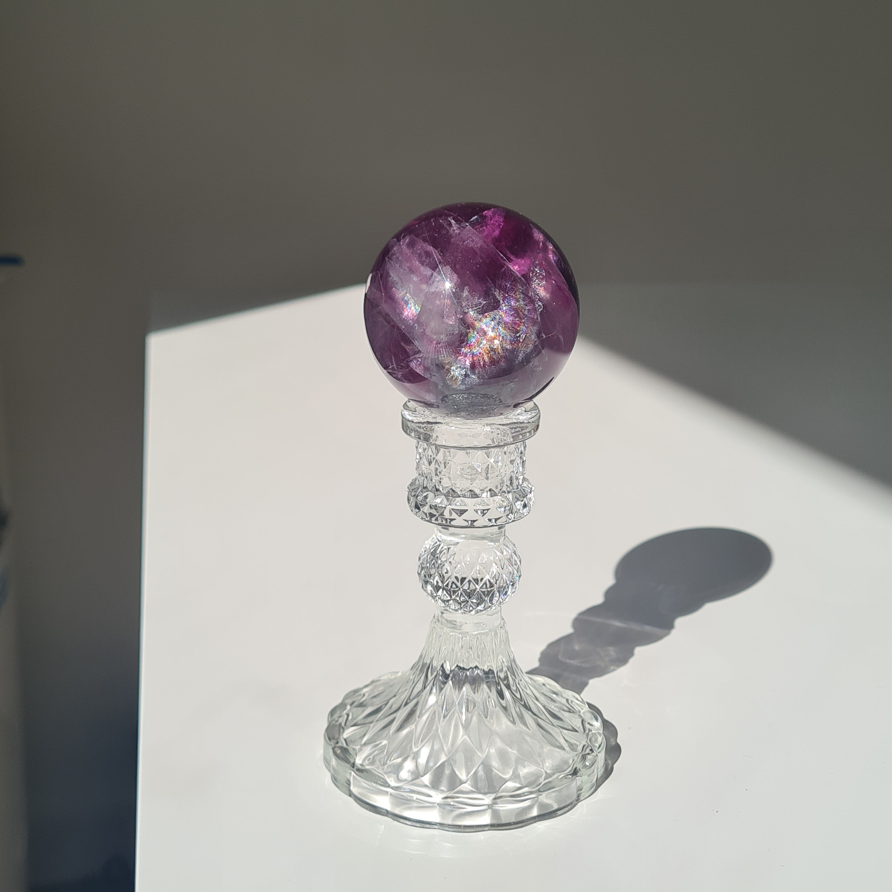 Intergalactic Fluorite with stand | C | 267 g | 5.4 cm