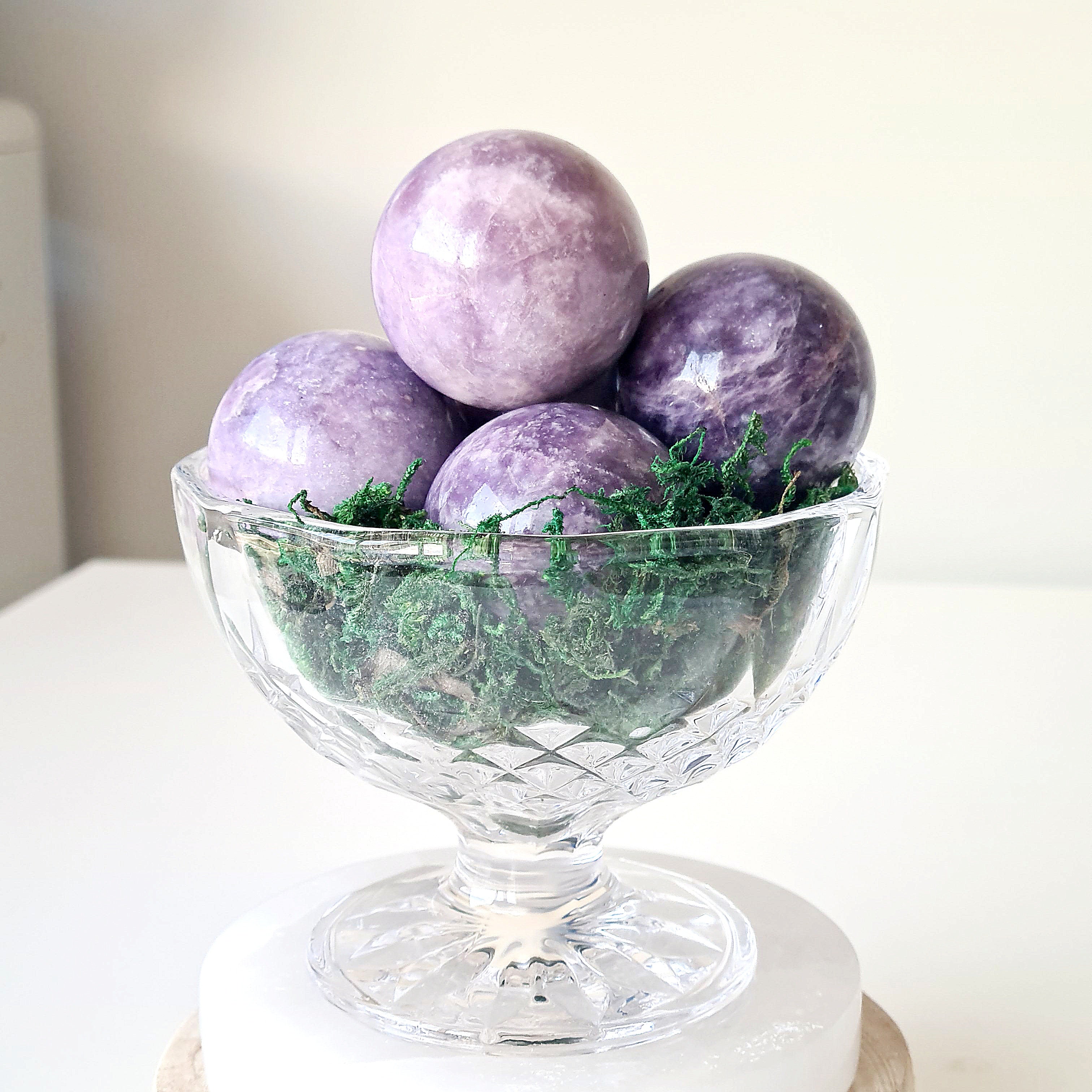 Lepidolite Sphere | 1 Piece | Appx 3.5 cm