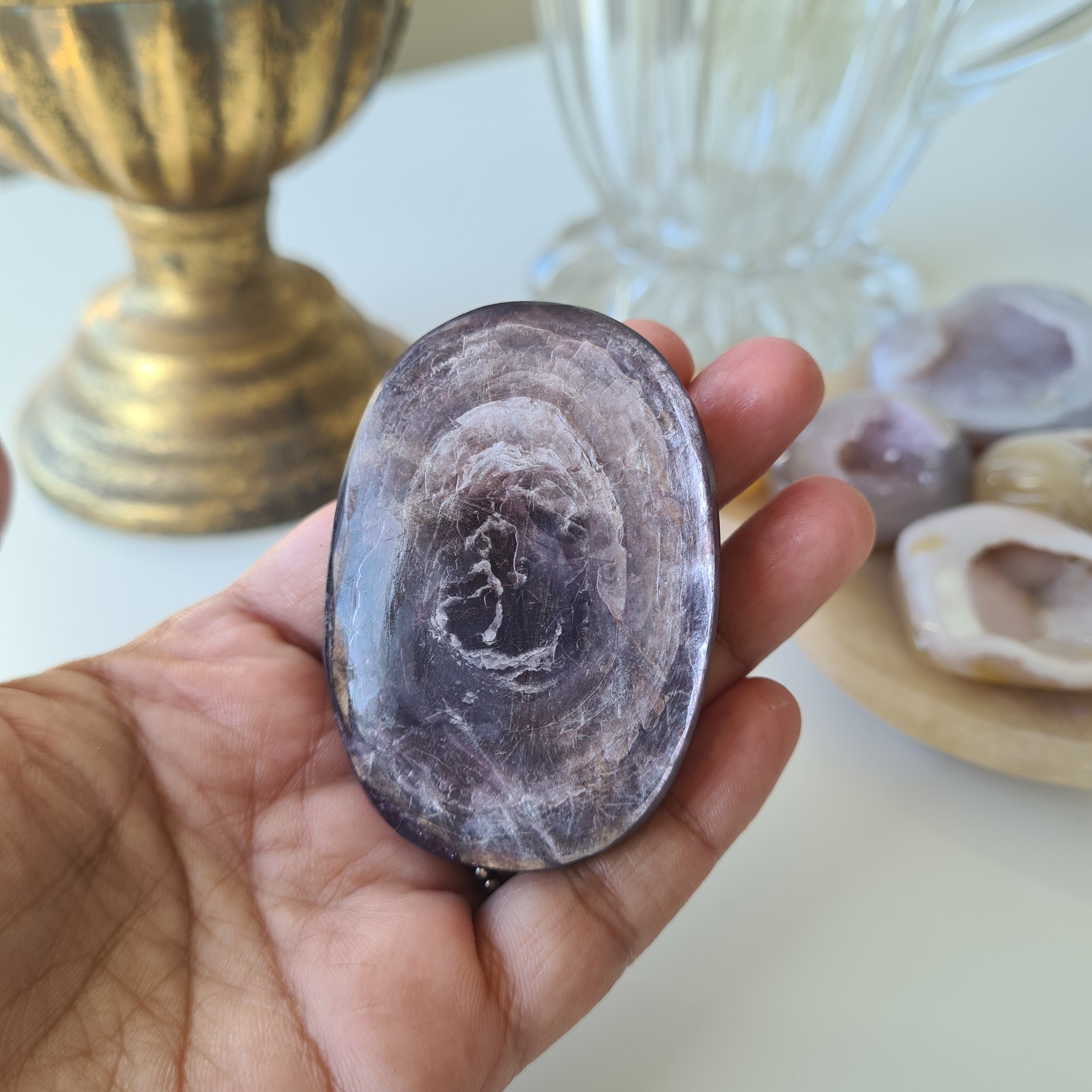 Lepidolite Palm