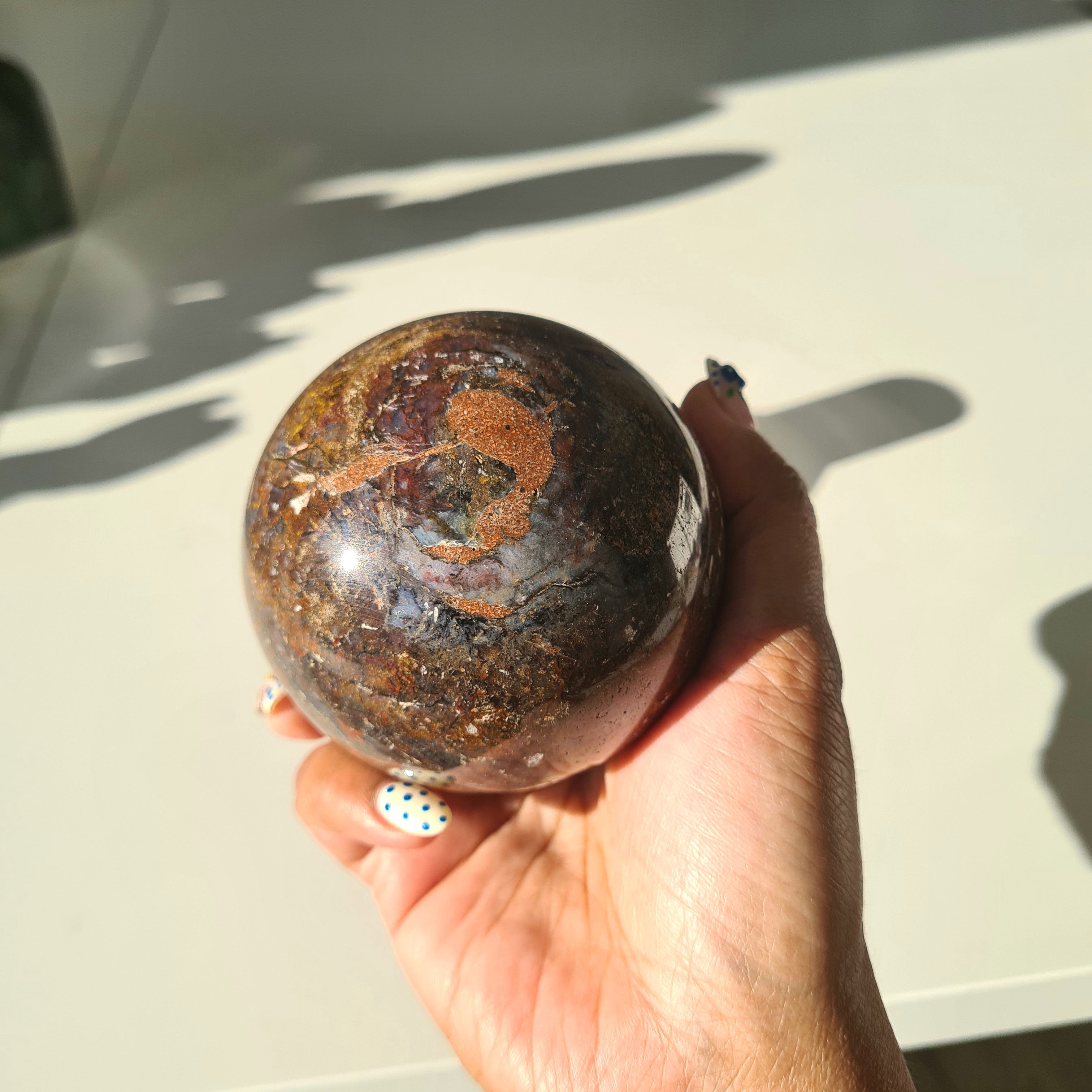 Pietersite Sphere On Stand | C