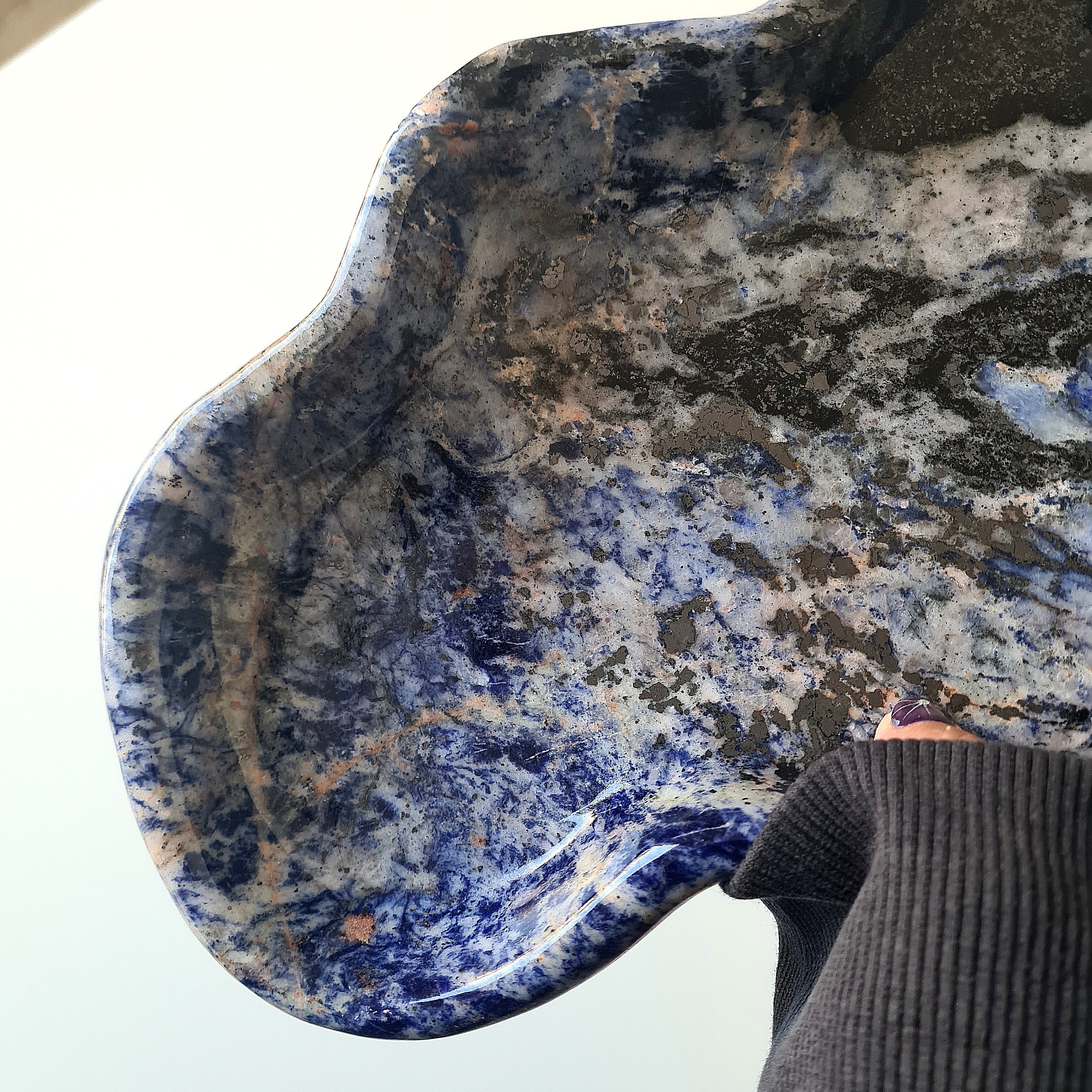 Sodalite Crystal Bowl | XL | Appx 30 cm