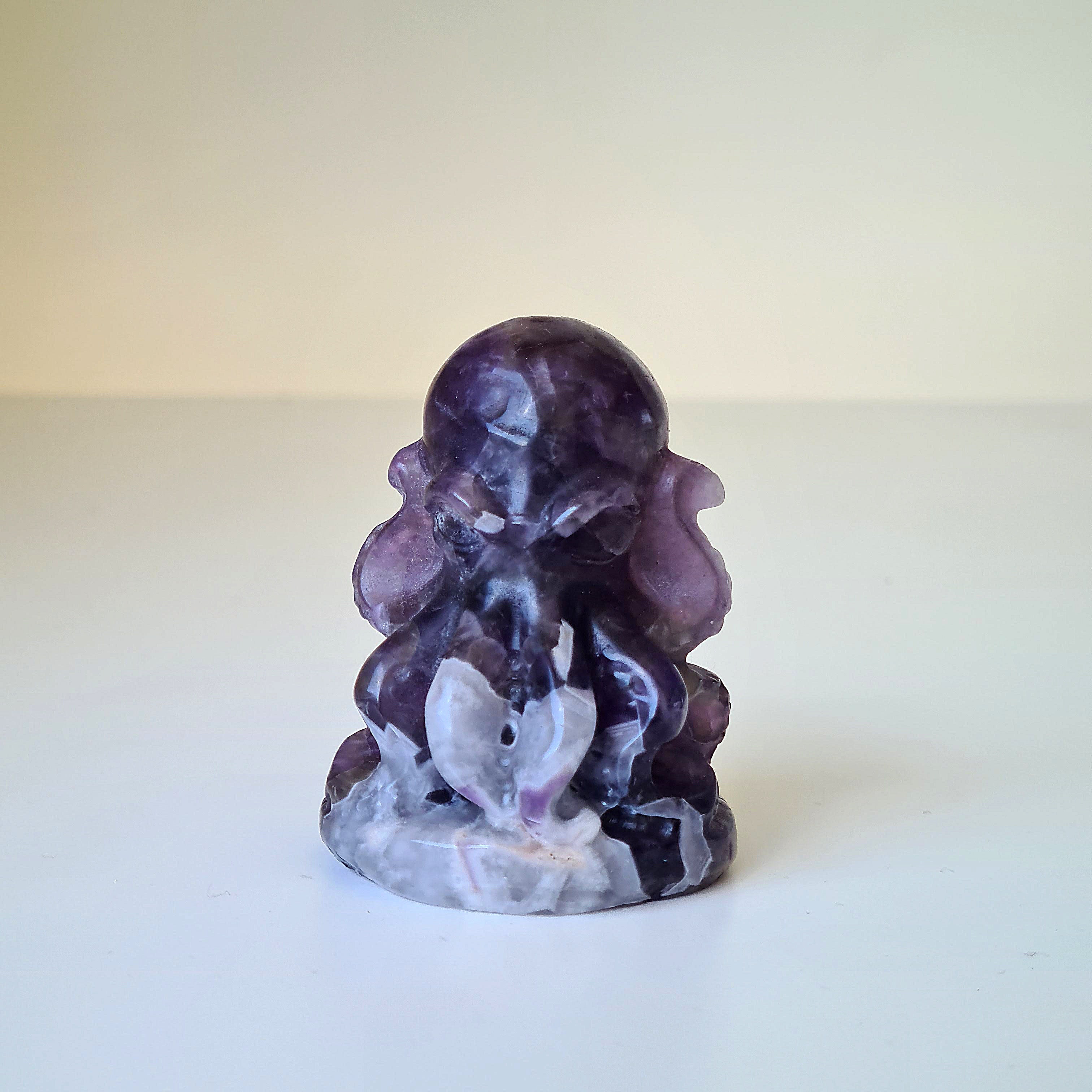 Chevron Amethyst Octopus ๐ Carving