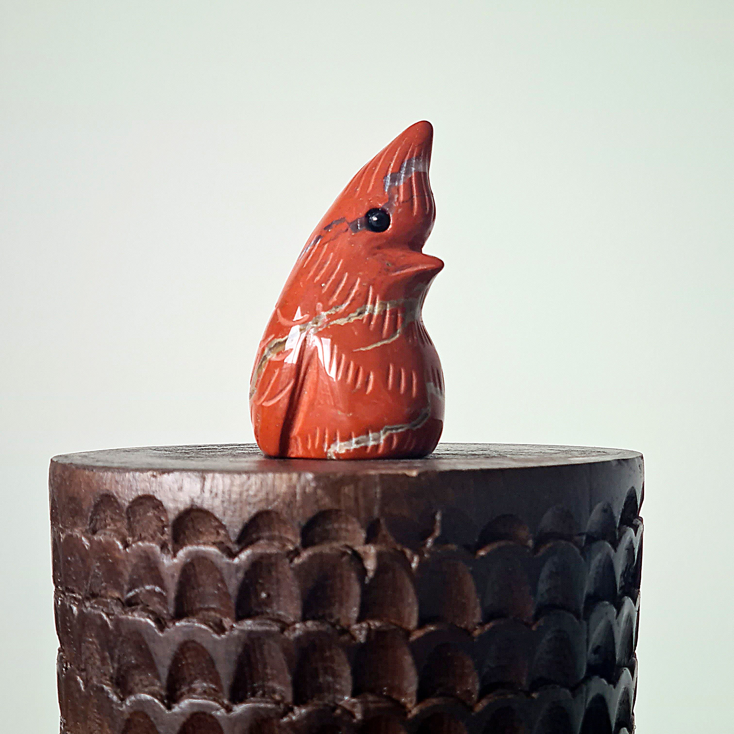 Red Jasper Cardinal | B | 6 cm tall