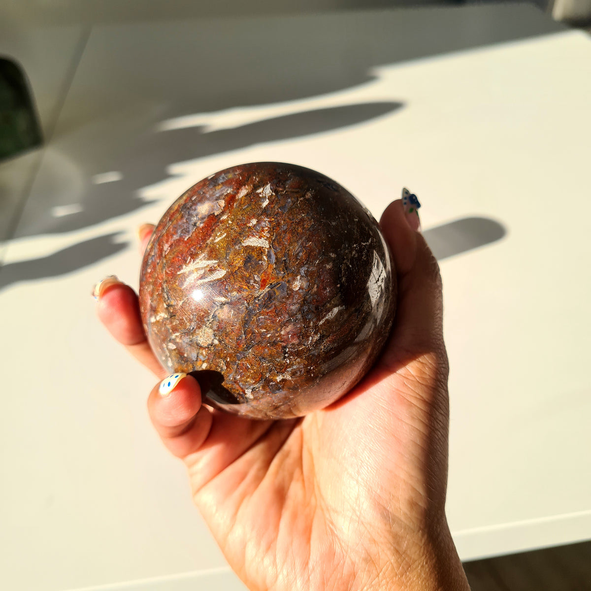 Pietersite Sphere On Stand | C