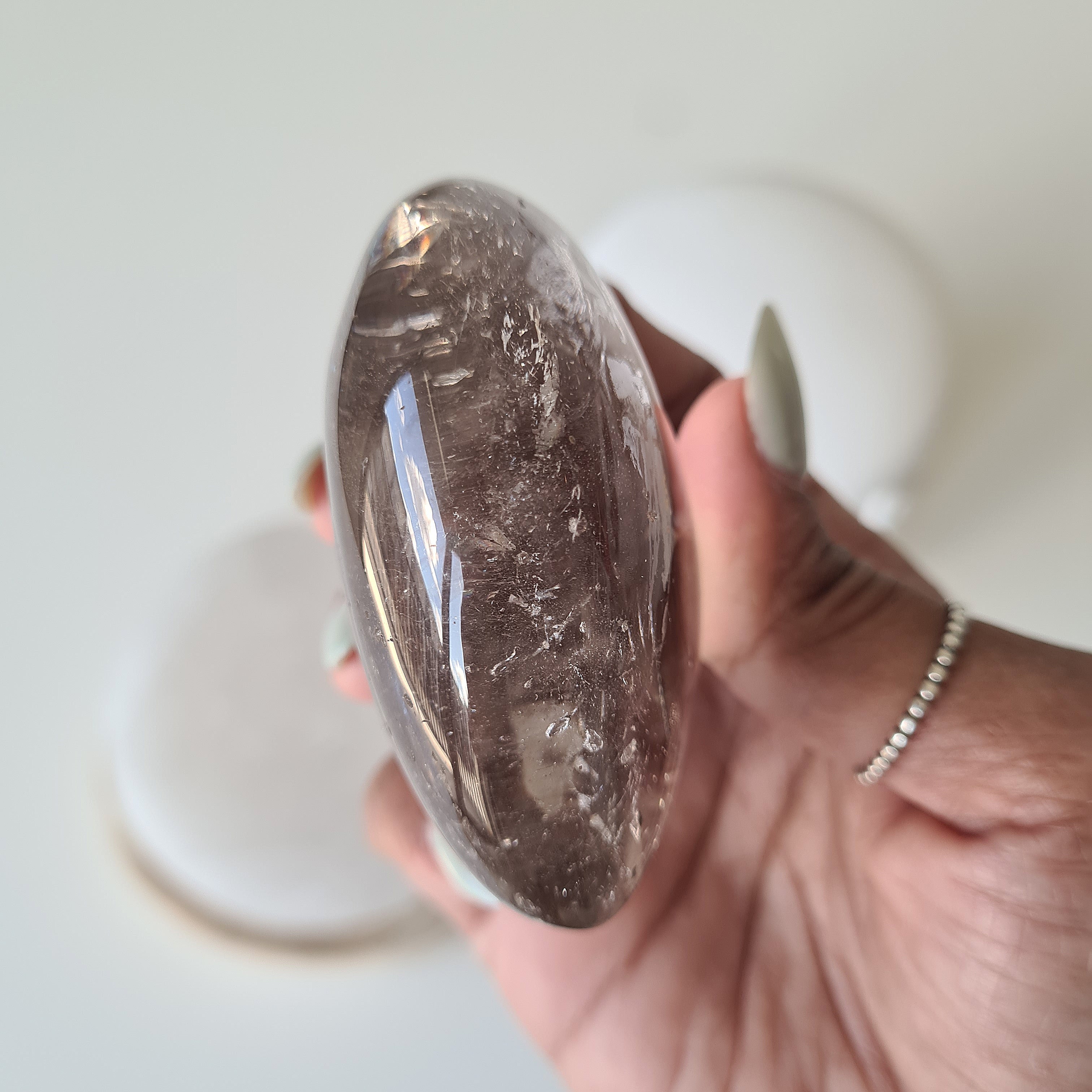 Smokey quartz heart
