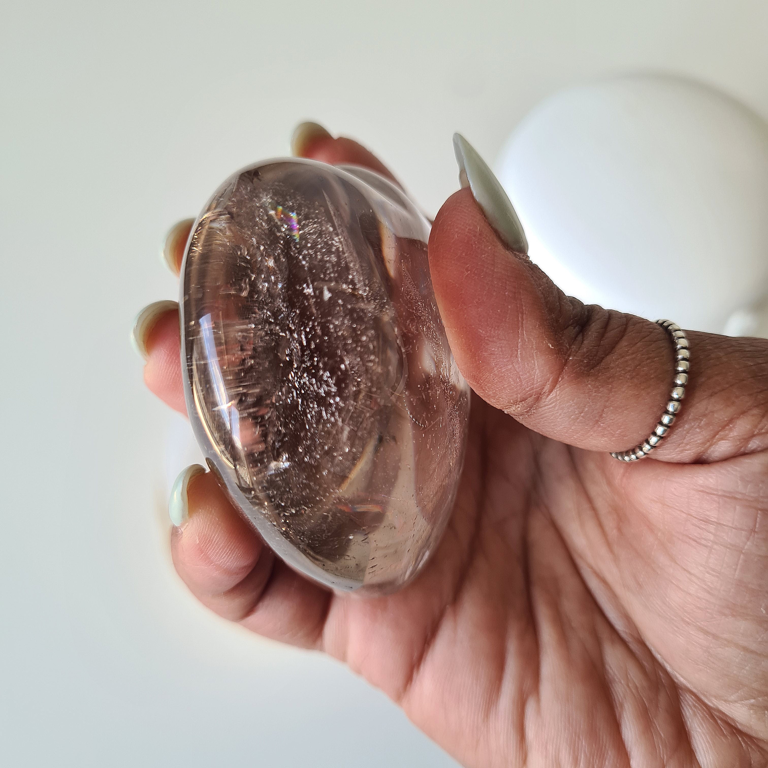Smokey quartz heart