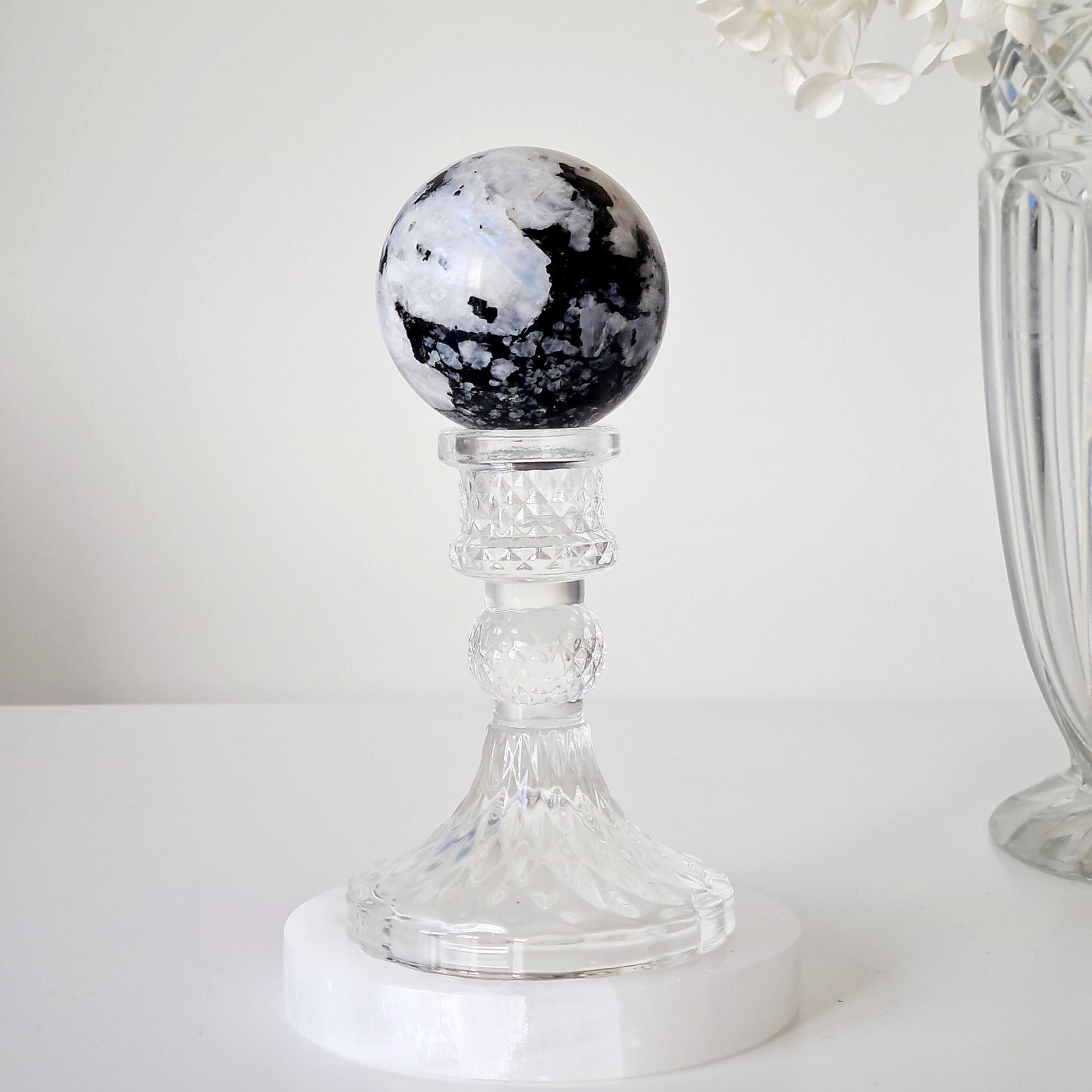 Moonstone π Sphere with stand | A | 270 g