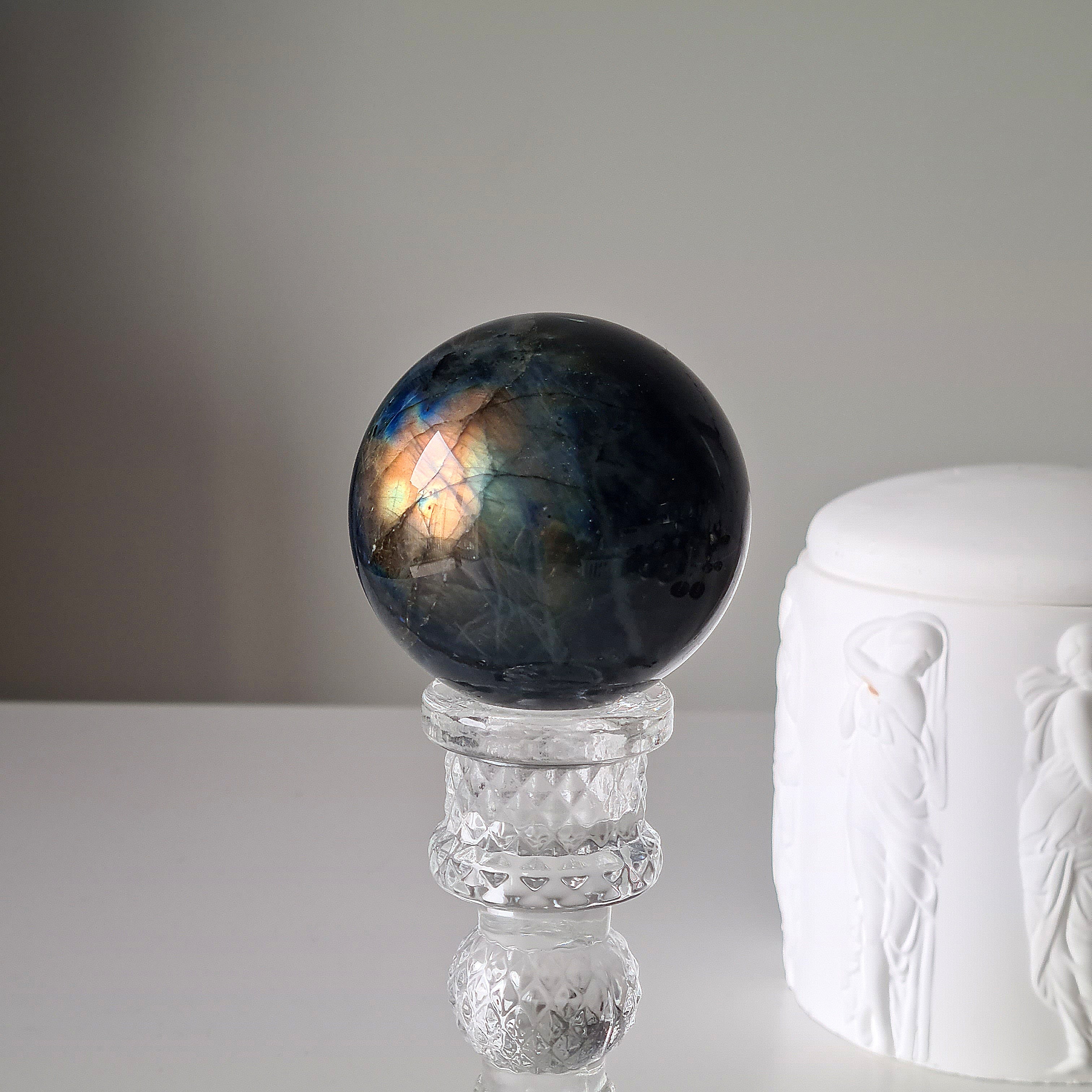 Labradorite Sphere With Stand | B